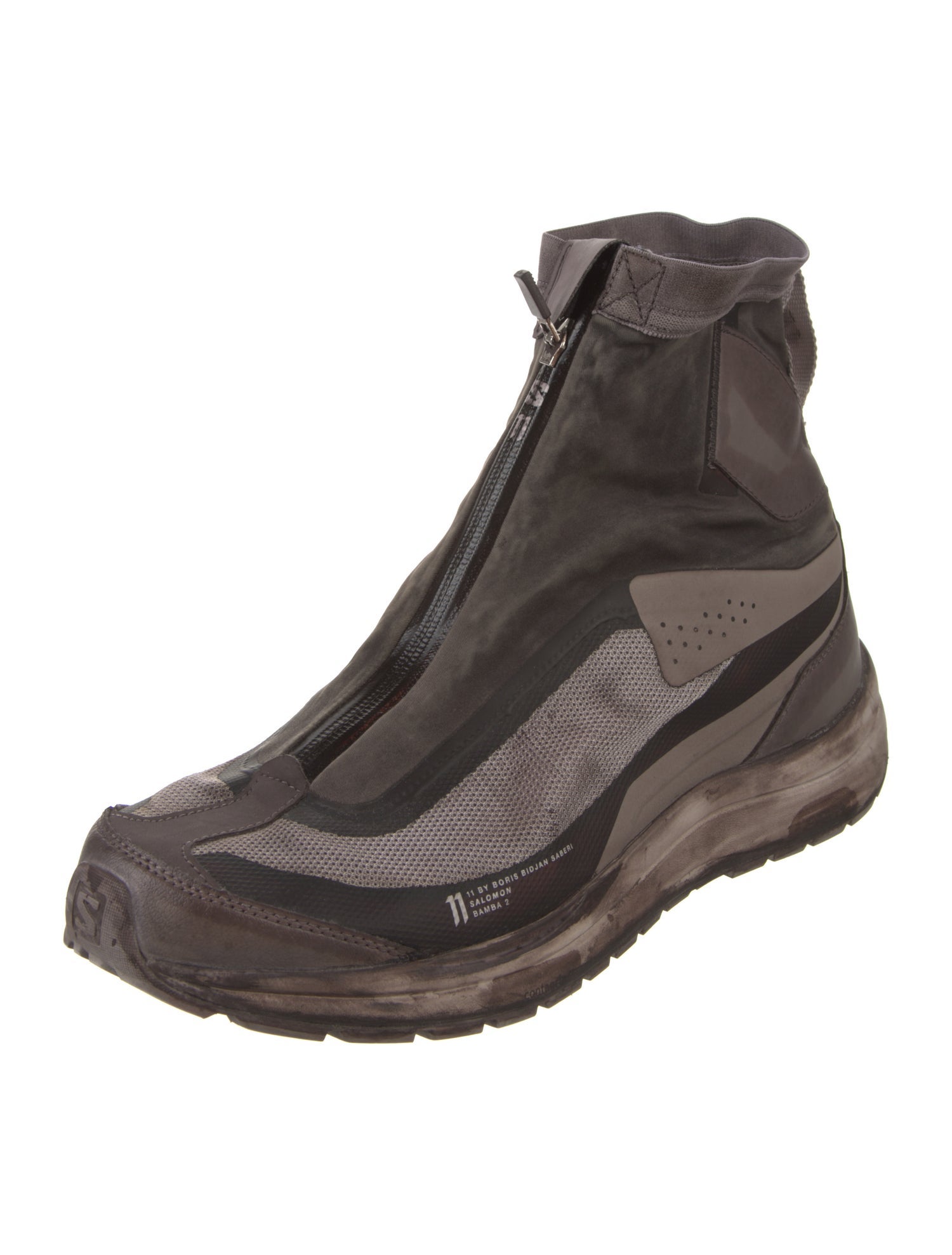 11 by Boris Bidjan Saberi x Salomon Leather Distressed Accents Boots