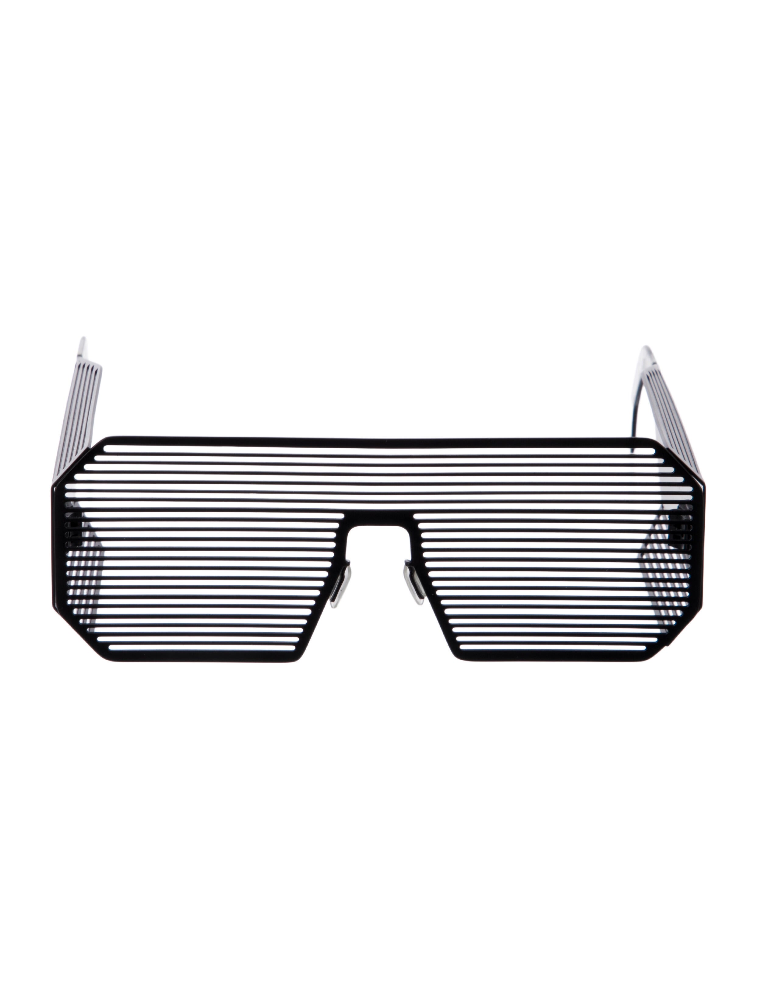 Boris Bidjan Saberi Oversize Clear Sunglasses
