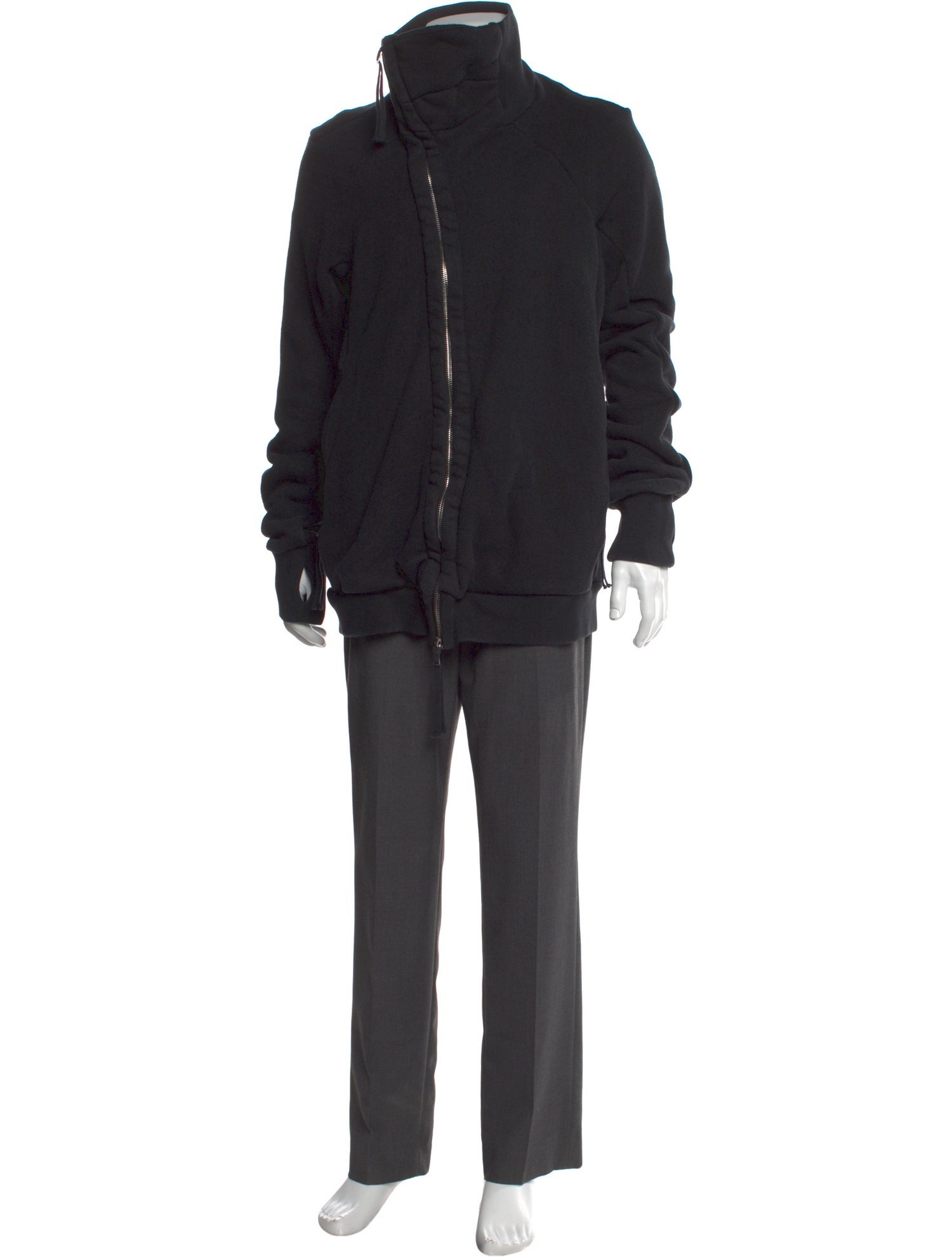 11 by Boris Bidjan Saberi Mock Neck Long Sleeve Hoodie