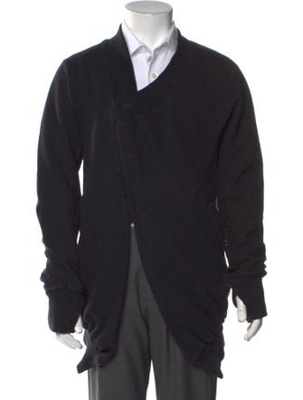 Boris Bidjan Saberi V-Neck Long Sleeve Sweatshirt