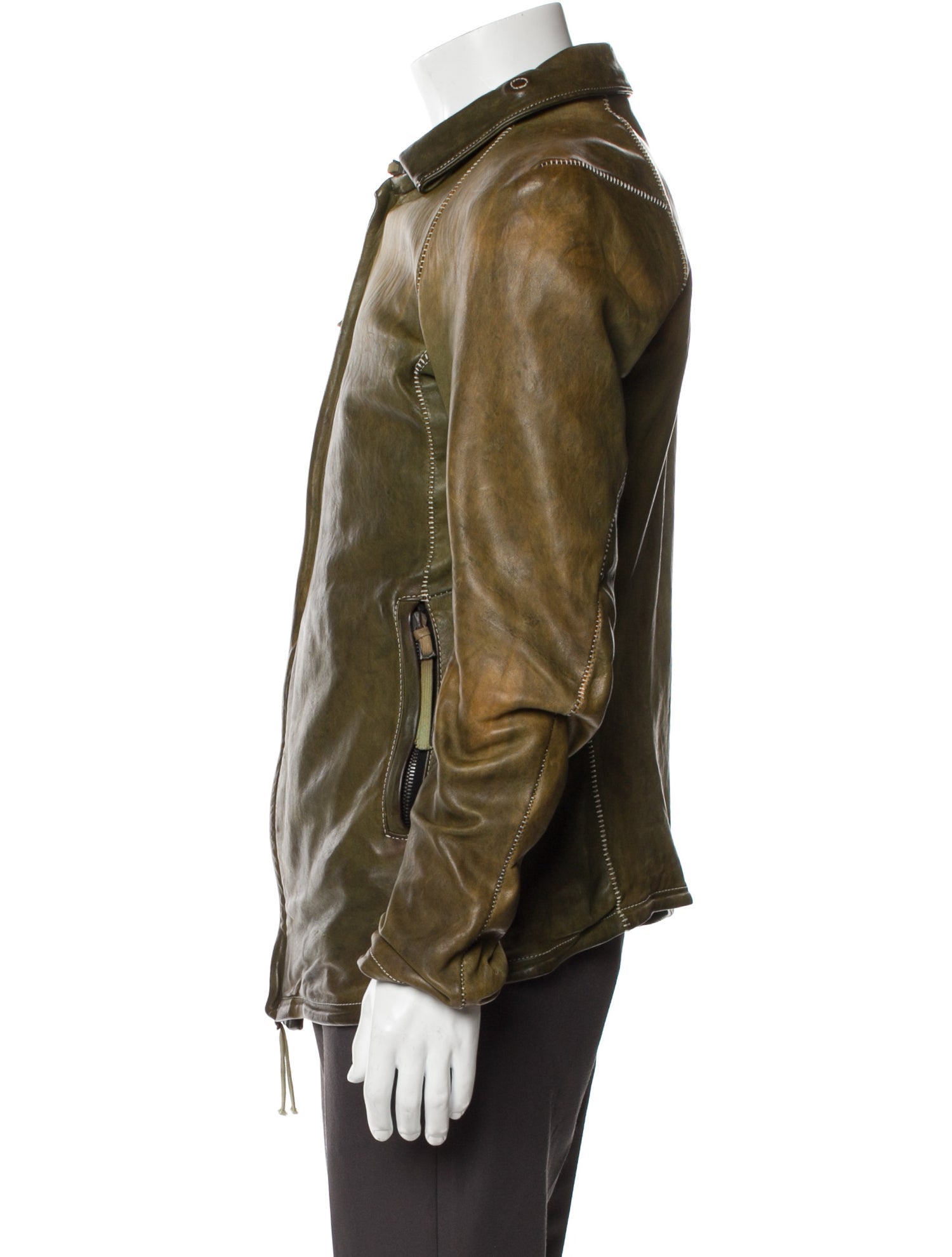 Boris Bidjan Saberi Leather Moto Jacket