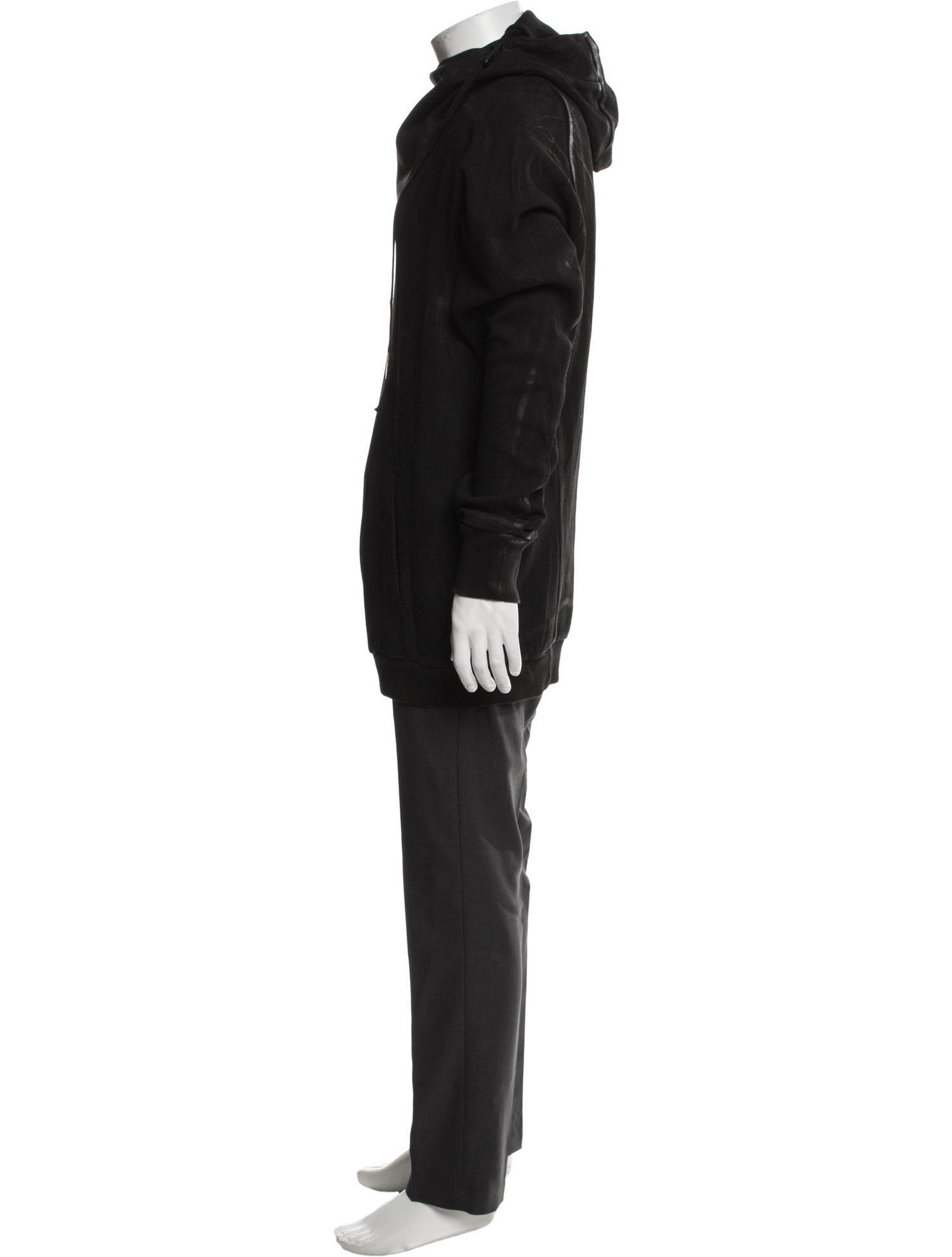 Boris Bidjan Saberi Mock Neck Long Sleeve Hoodie
