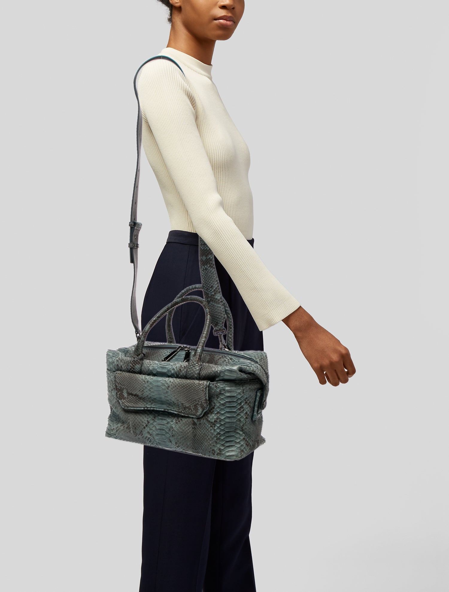 Baraboux Python Top Handle Bag