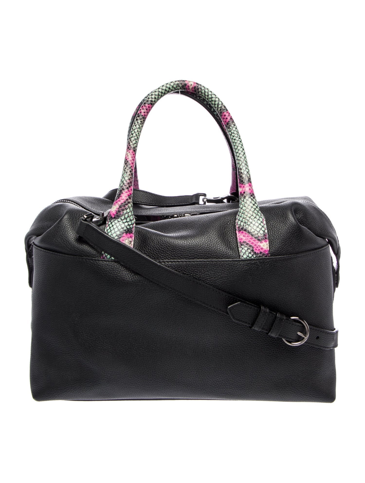 Baraboux Leather Top Handle Bag