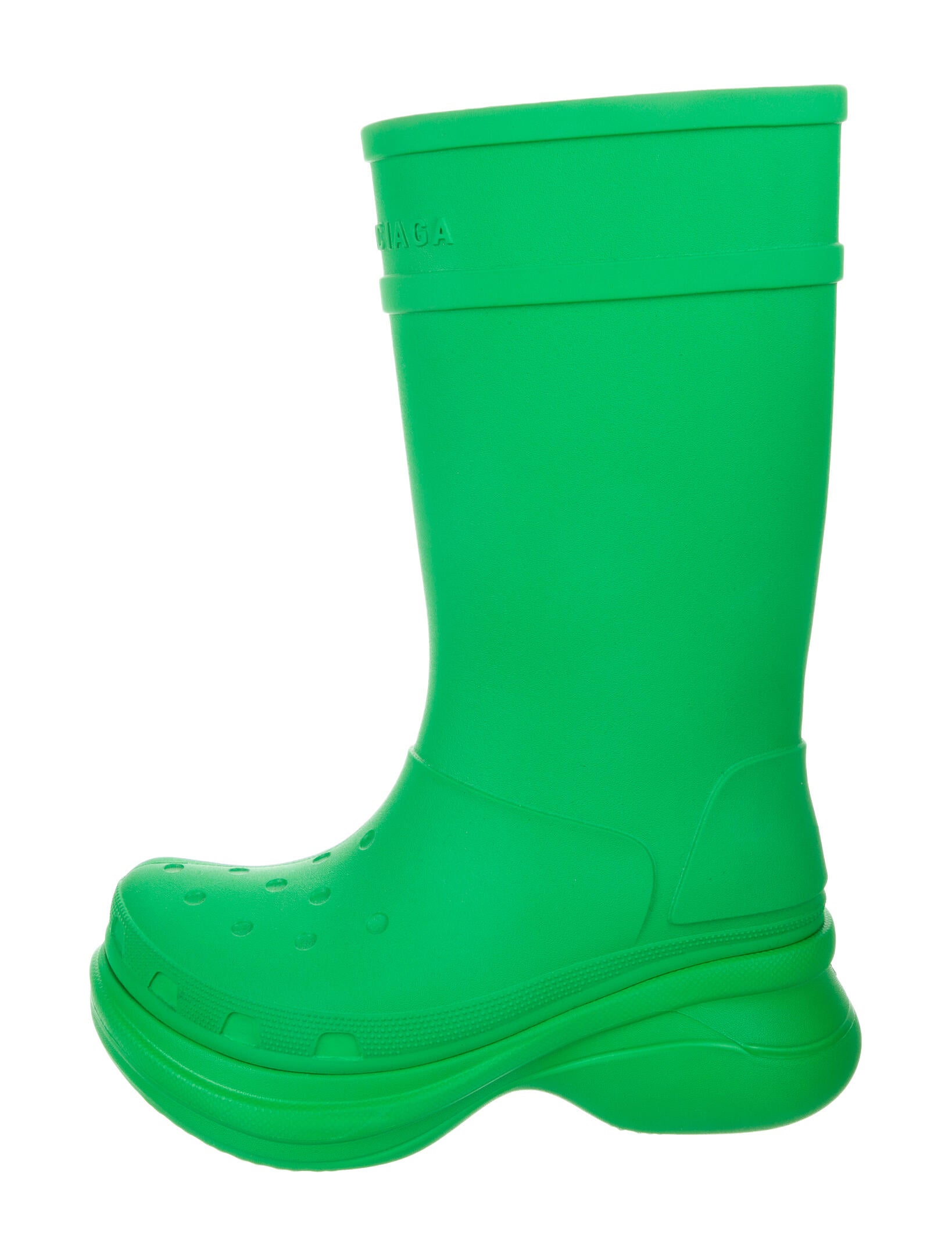 Balenciaga x Crocs Rubber Rain Boots Rubber Rain Boots Green Boots