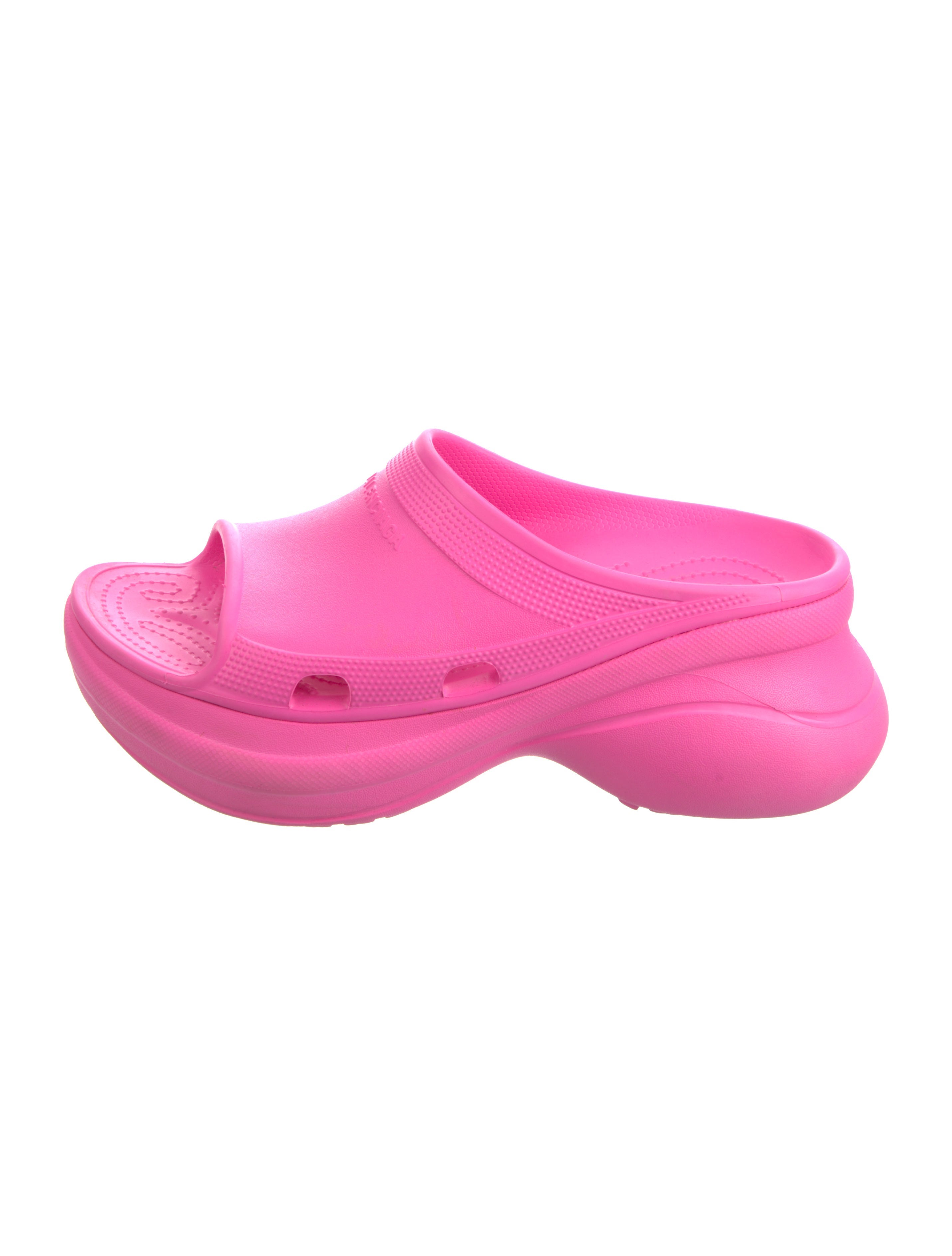 Balenciaga x Crocs Rubber Slides Pink Sandals, Shoes BCARL20097