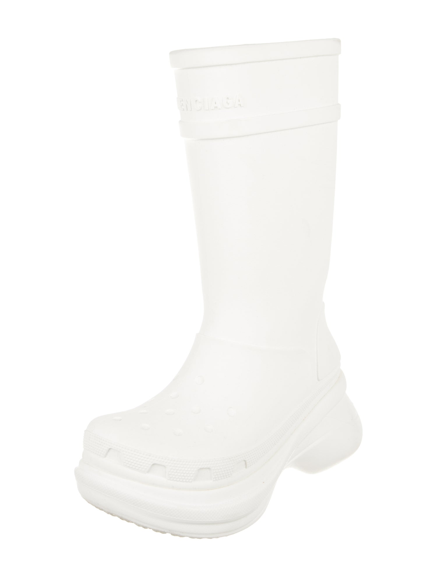 Balenciaga x Crocs Rubber Printed Rain Boots