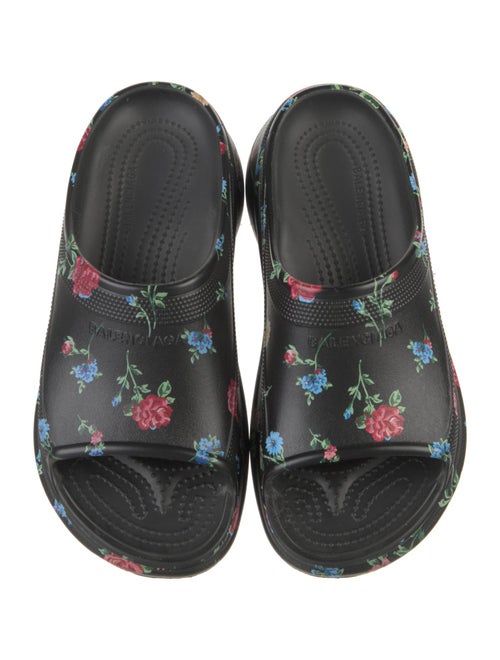 Balenciaga x Crocs Floral Rubber Slides
