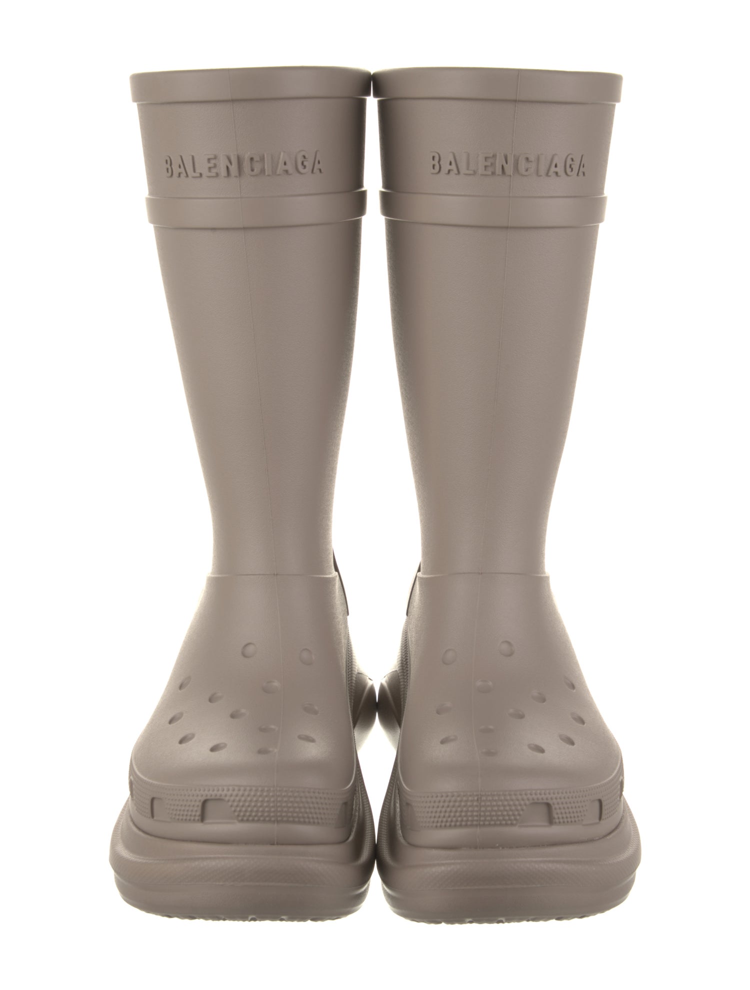 Balenciaga x Crocs Rubber Rain Boots - Neutrals Boots, Shoes