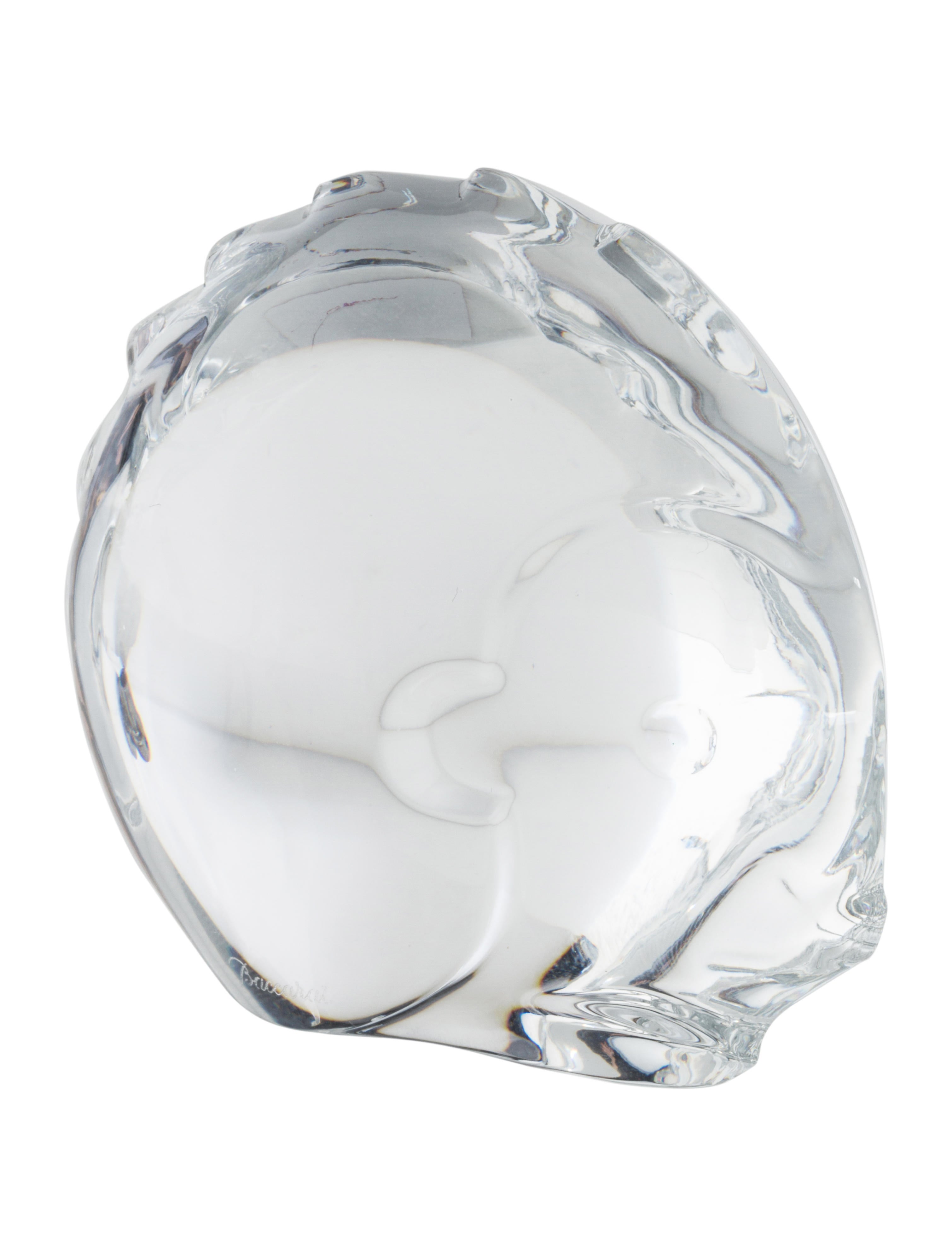 Baccarat Crystal Hedgehog Figurine - Clear Decorative Accents