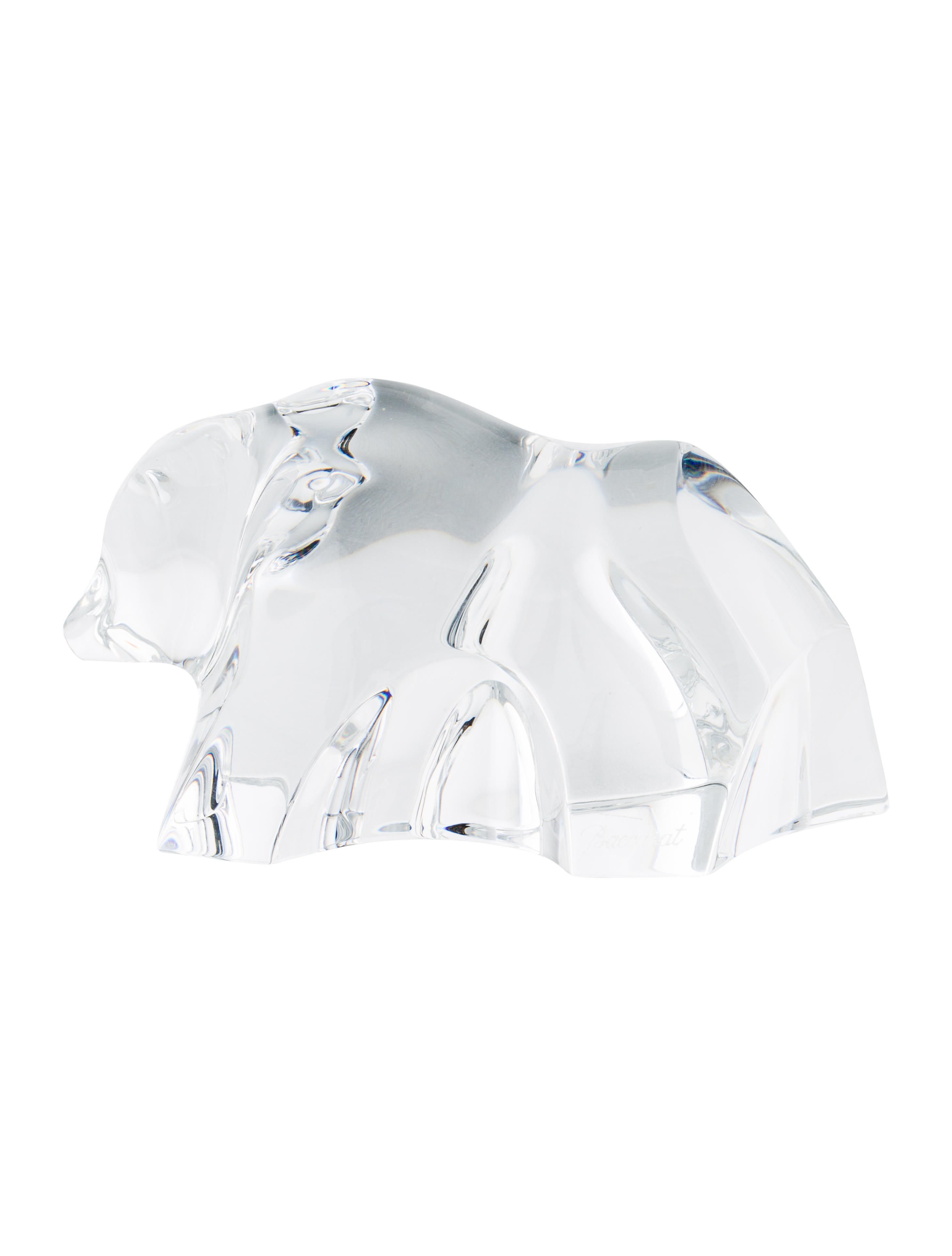 Baccarat Crystal Bear Figurine Decor And Accessories BCC23558 The