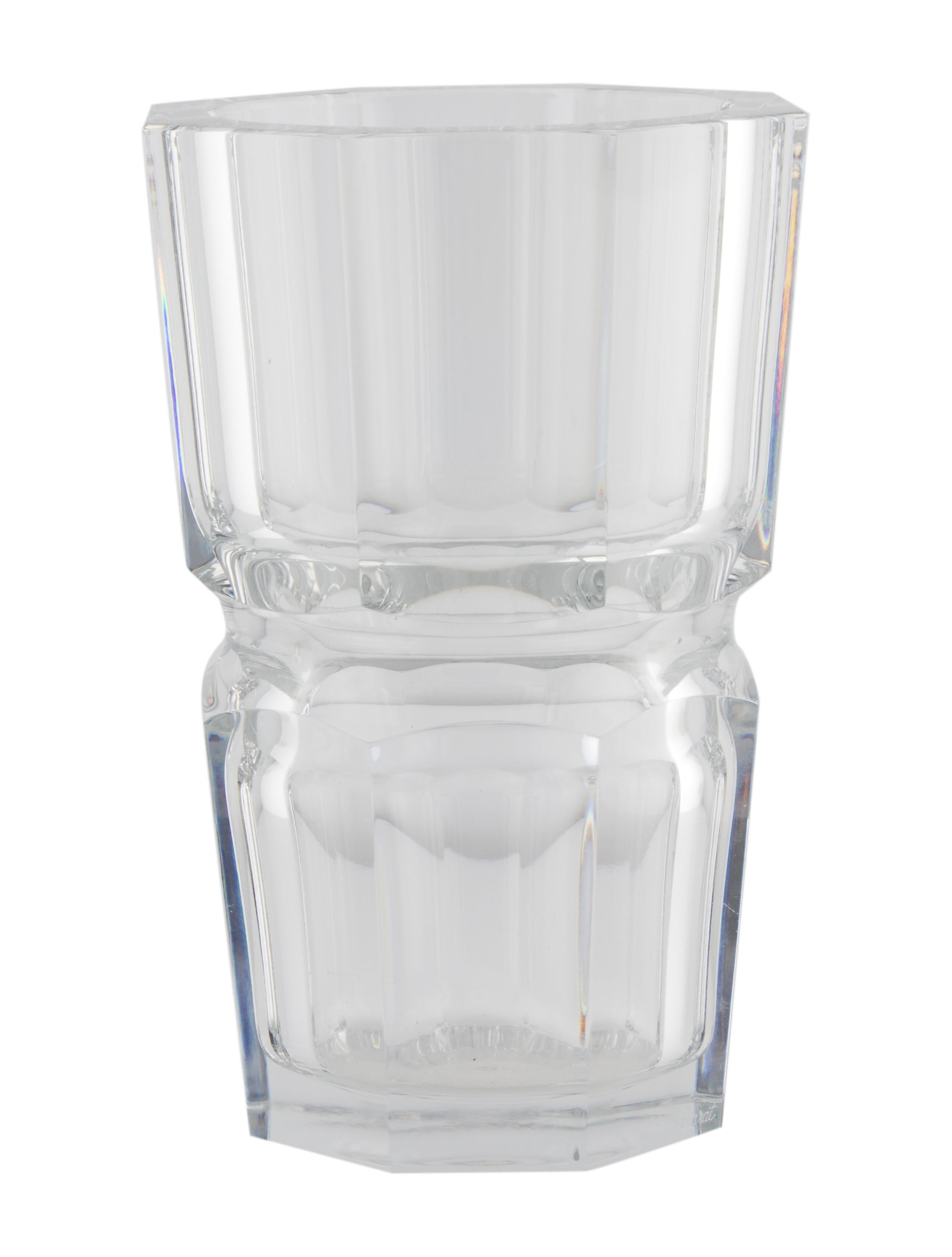 Baccarat Edith Flower Vase Clear Decorative Accents, Decor