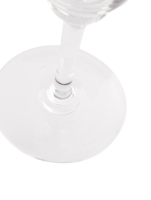 Baccarat Set of 7 Capri Optic Champagne Flutes