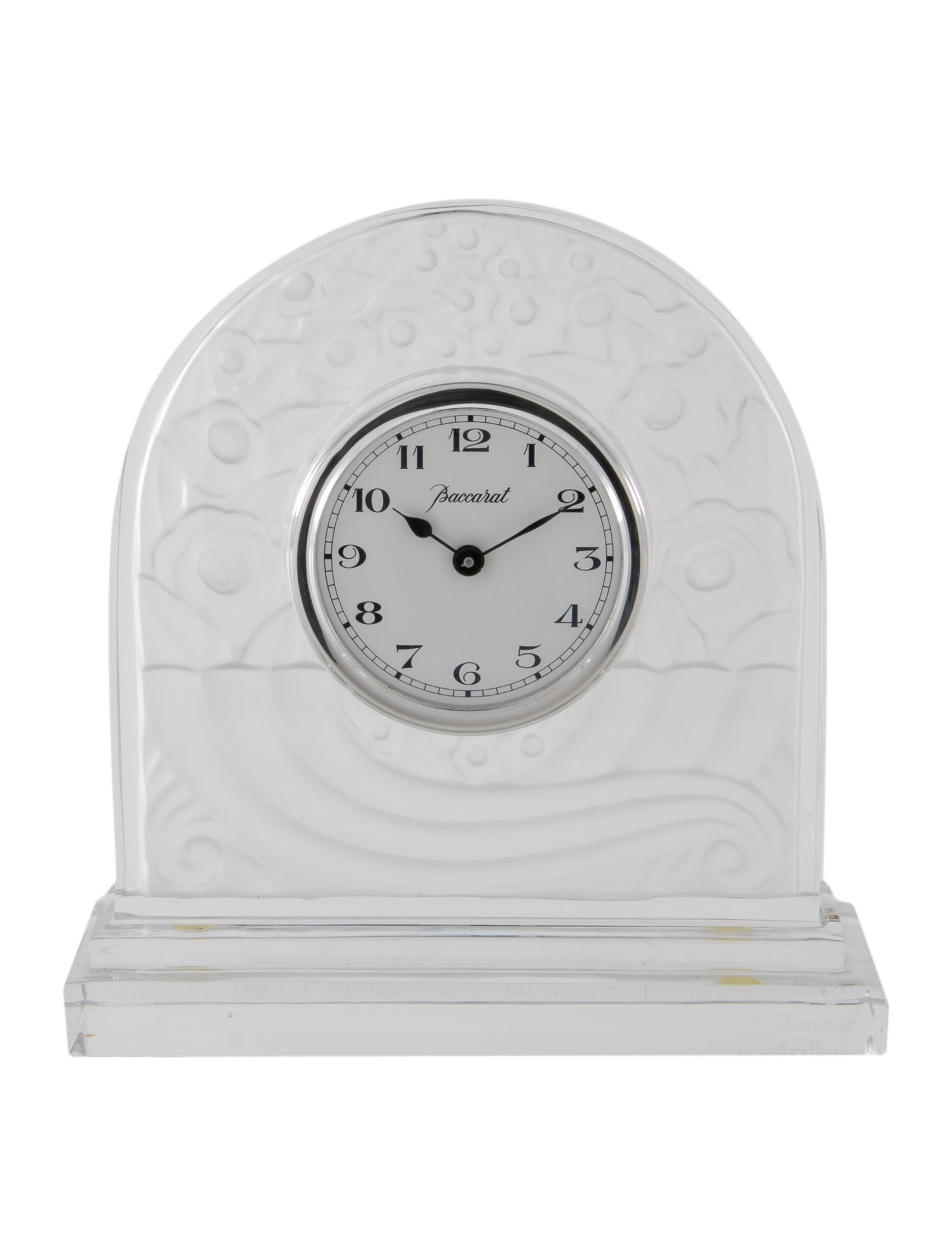 Baccarat Desk Clock