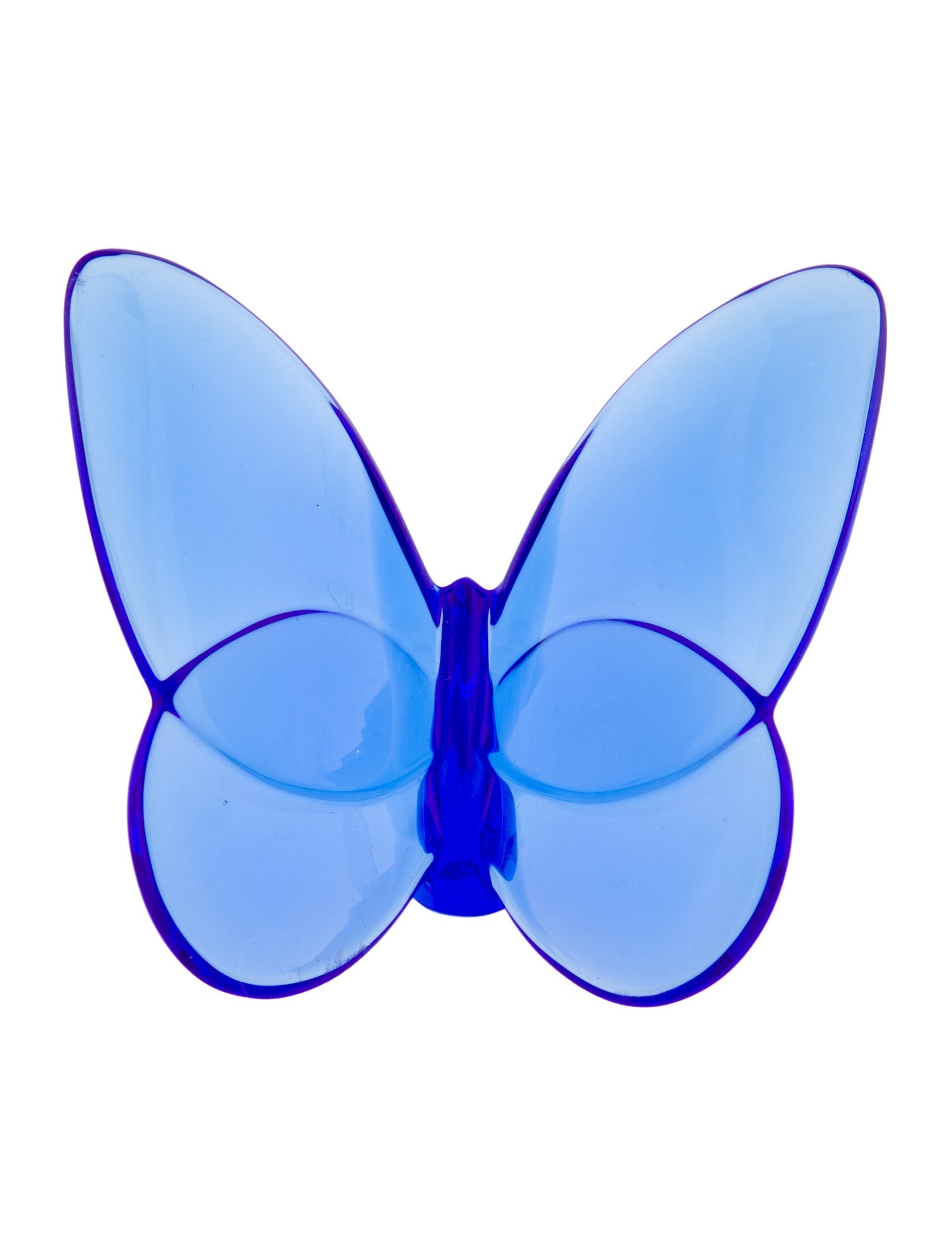 Baccarat Papillon Lucky Butterfly Figurine - Blue Decorative