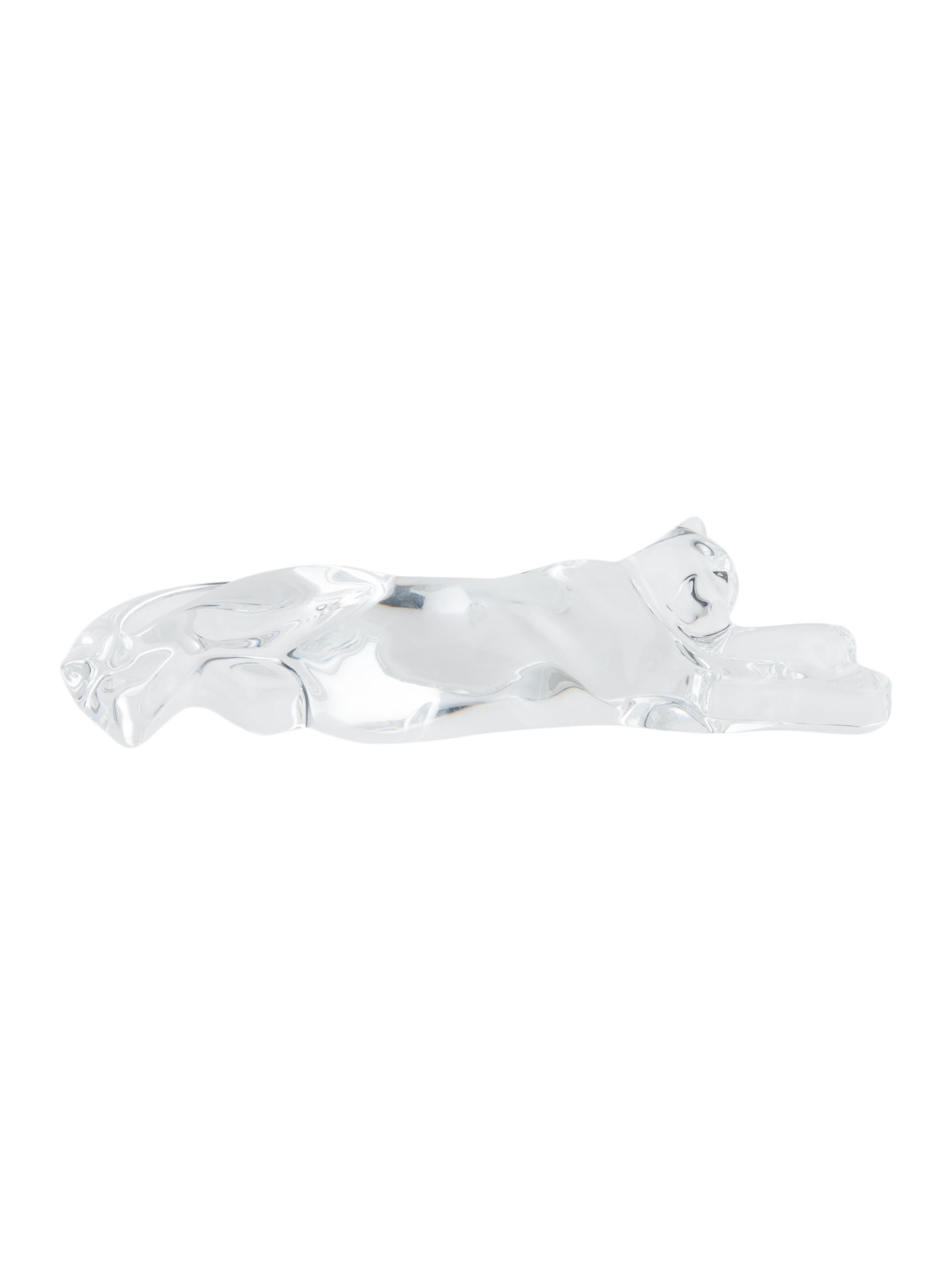 Baccarat Crystal Cat Figurine