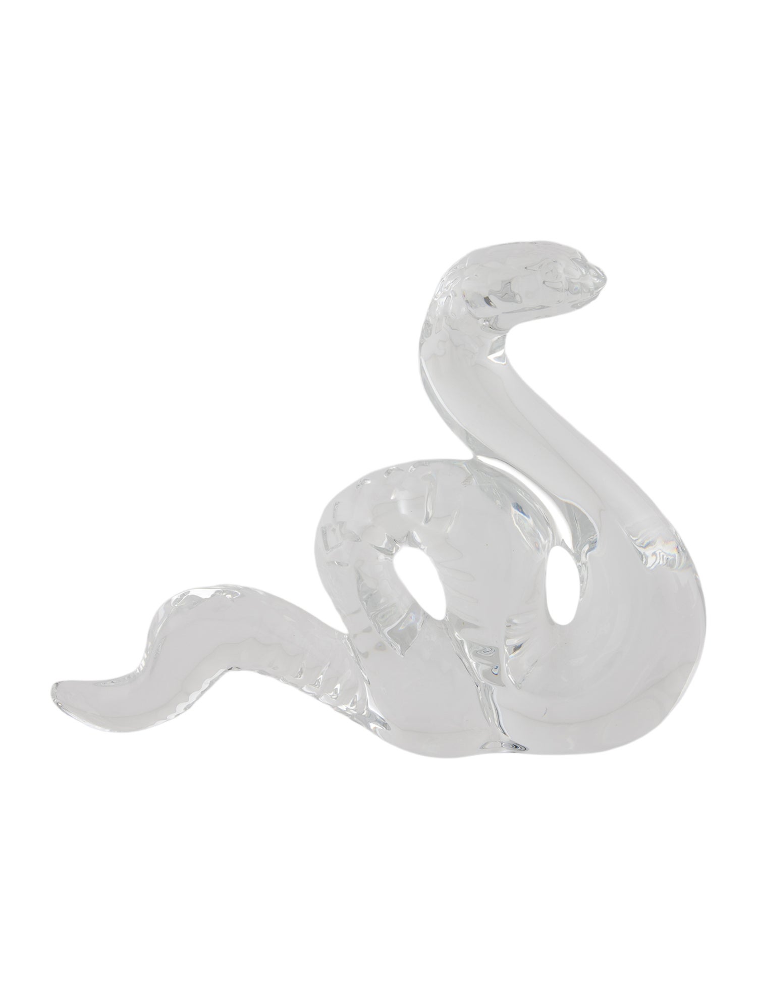 Baccarat Zodiac Snake Figurine
