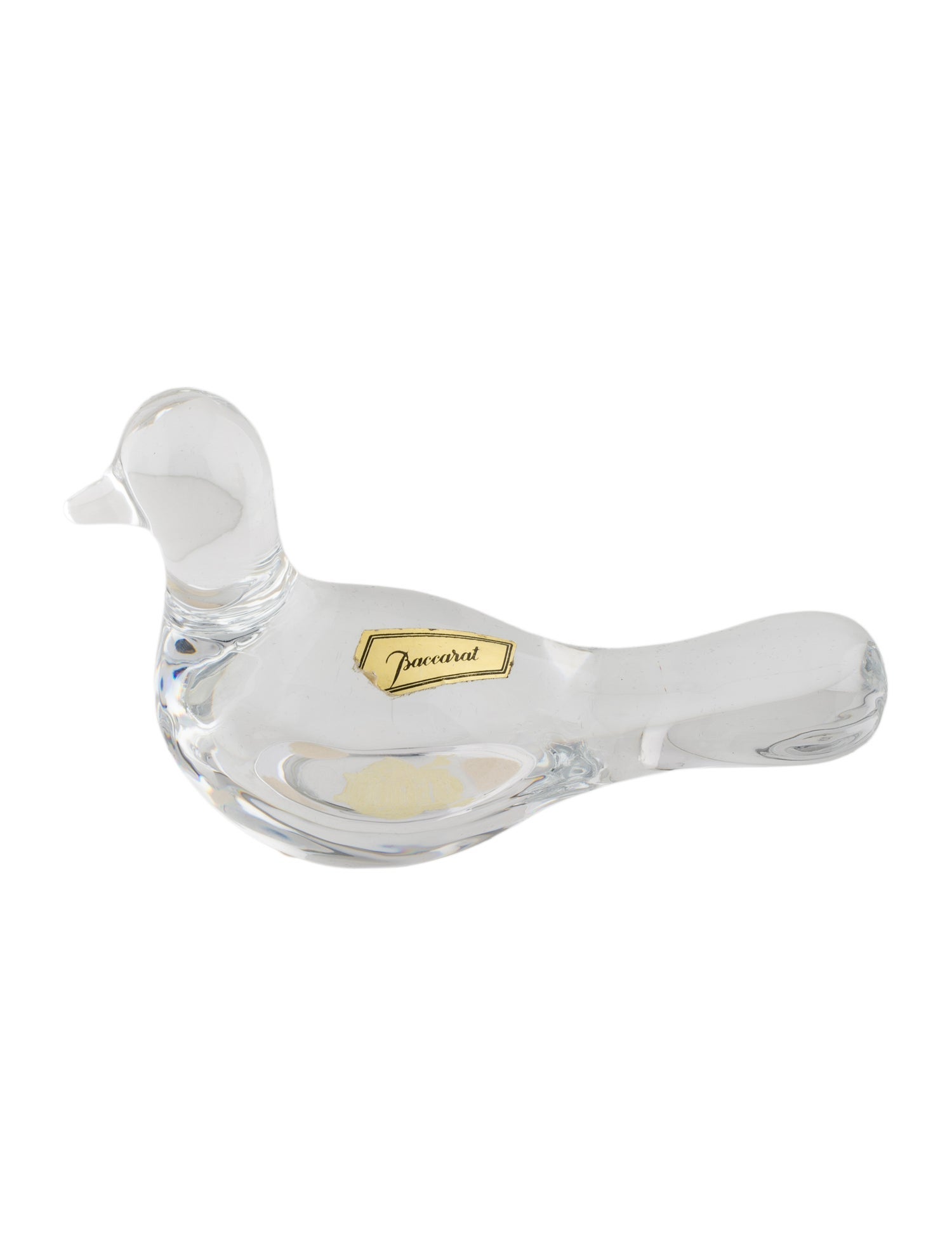 Baccarat Crystal Pigeon Figurine