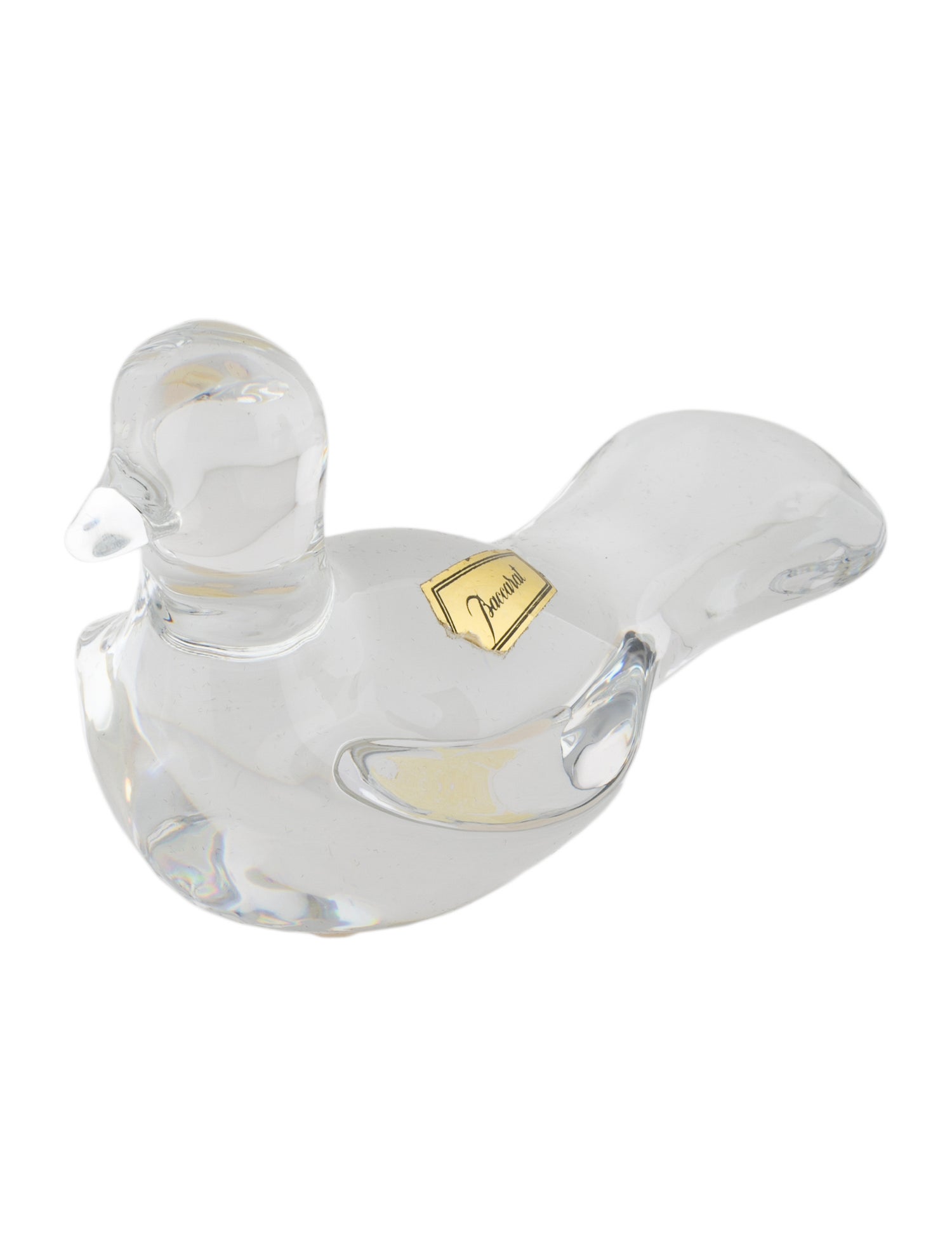 Baccarat Crystal Pigeon Figurine