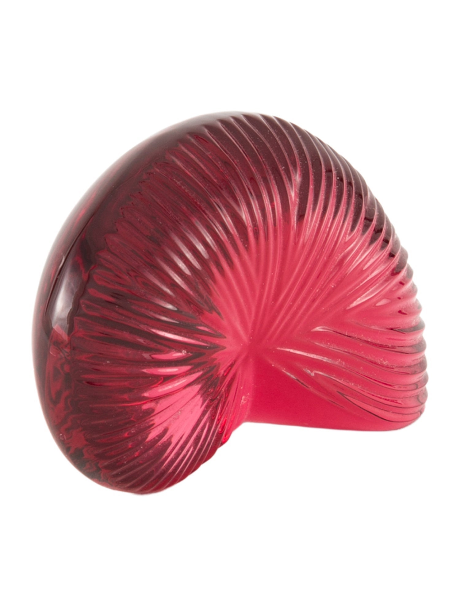 Baccarat Crystal Nautilus Shell Paperweight