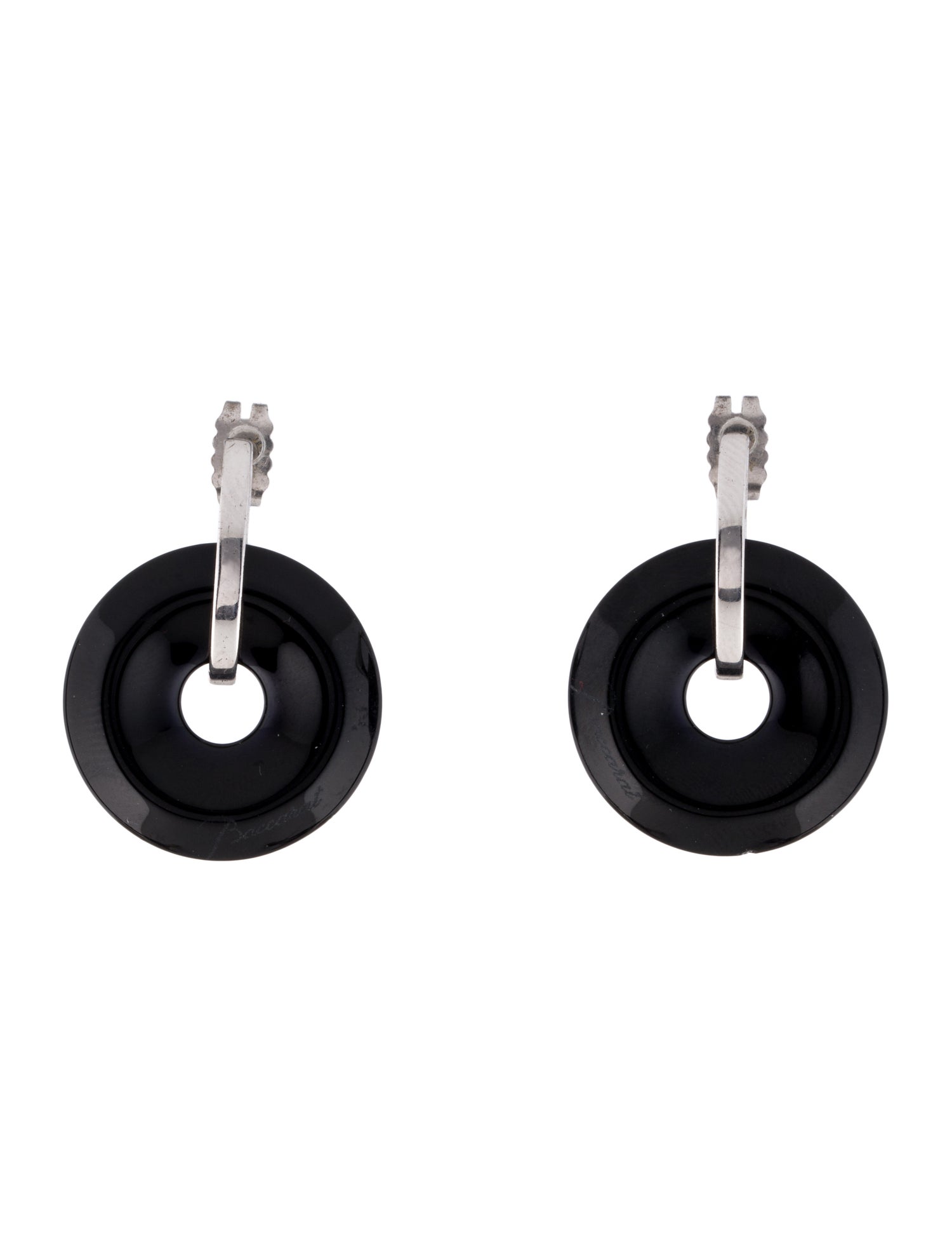 Baccarat Crystal B Spirit Drop Earrings