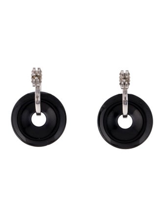 Baccarat Crystal B Spirit Drop Earrings