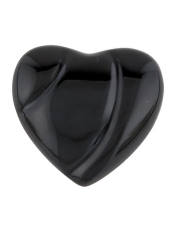 Baccarat Pin Crystal Heart Brooch