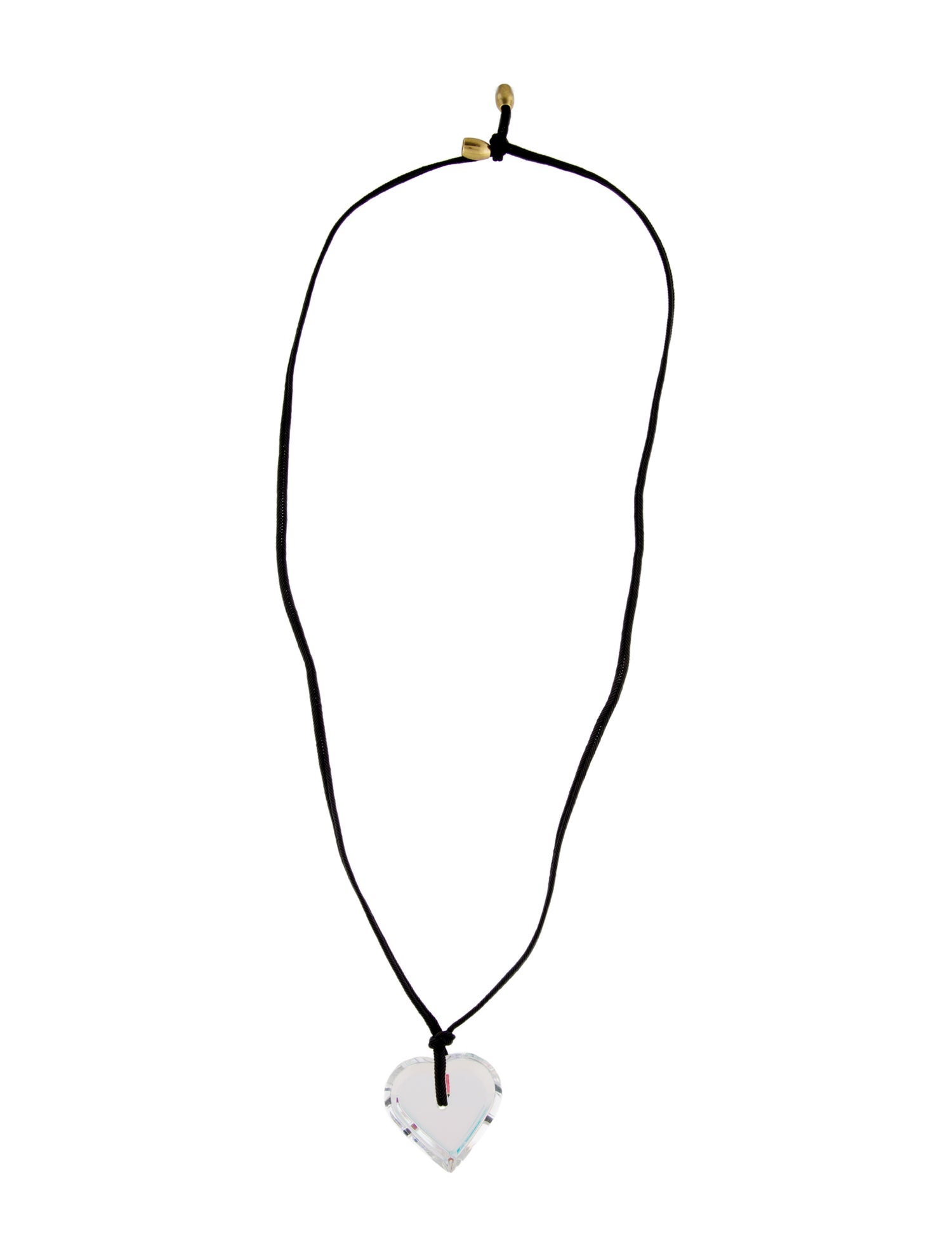 Baccarat Crystal Heart Pendant Necklace
