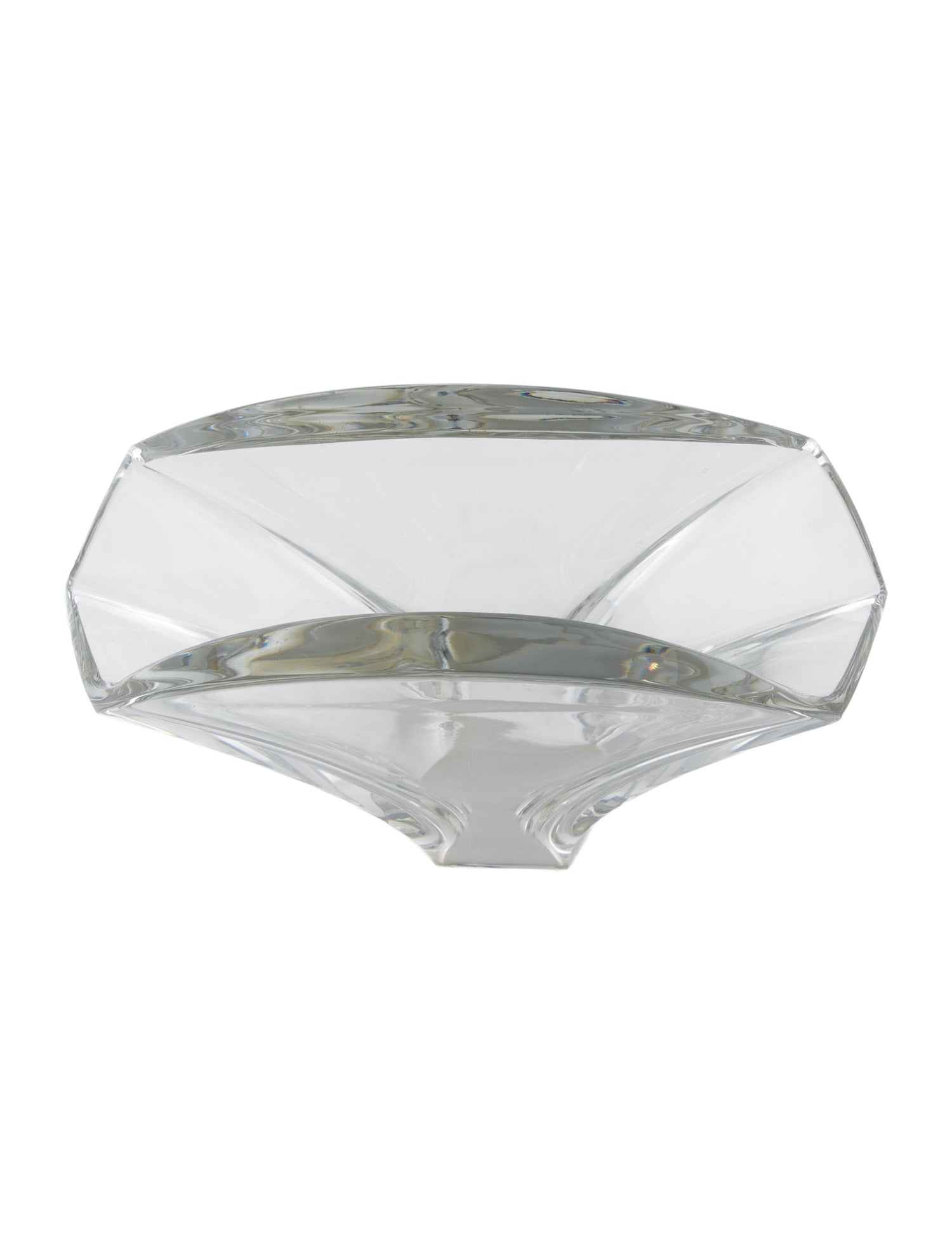 Baccarat Crystal Bamboo Fan Vase