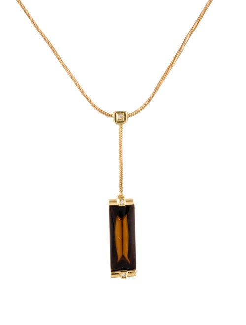 Baccarat 18K So Insomnight Crystal & Diamond Lavalier Necklace