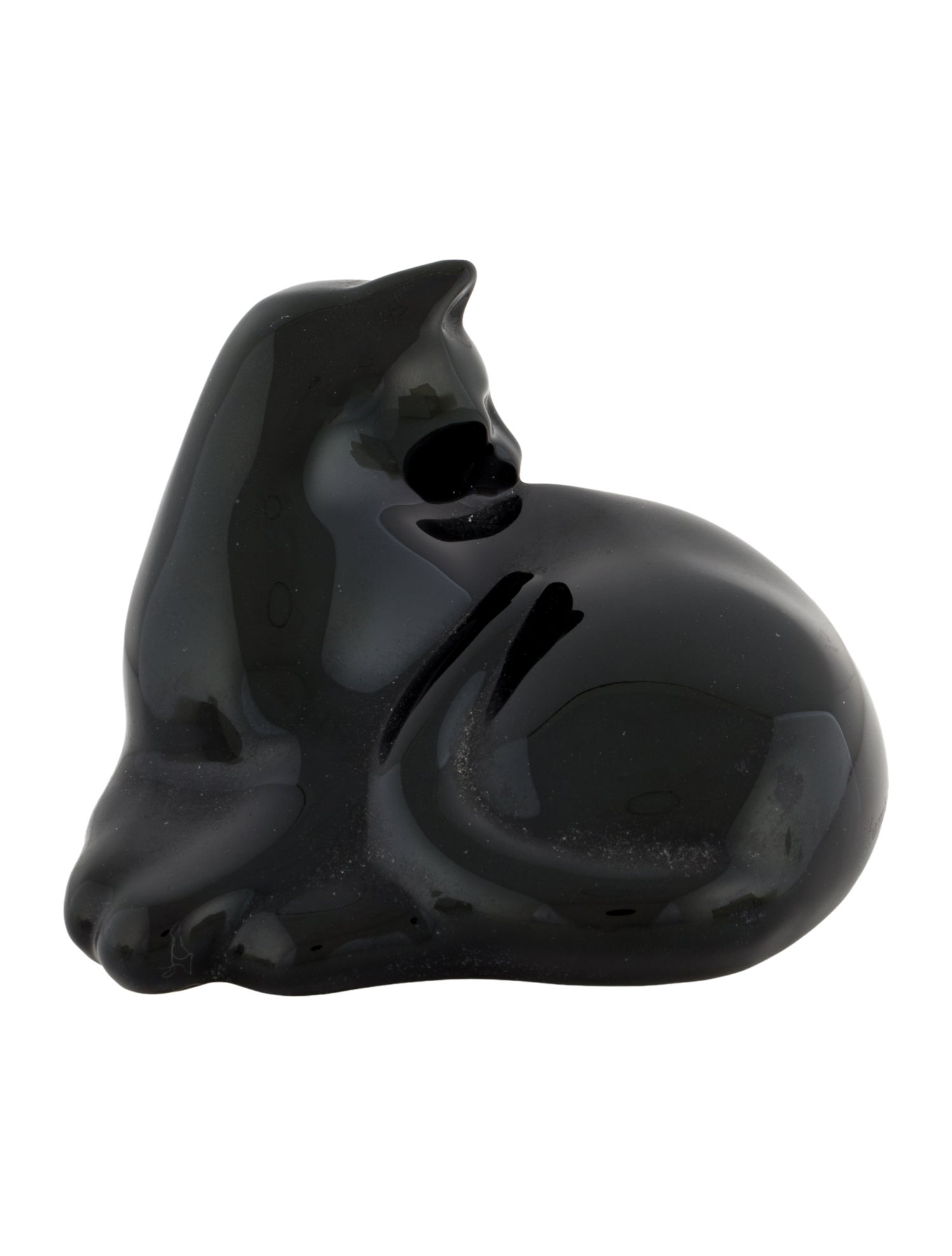 Baccarat Cat Figurine