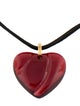 Baccarat Crystal Heart Pendant Necklace