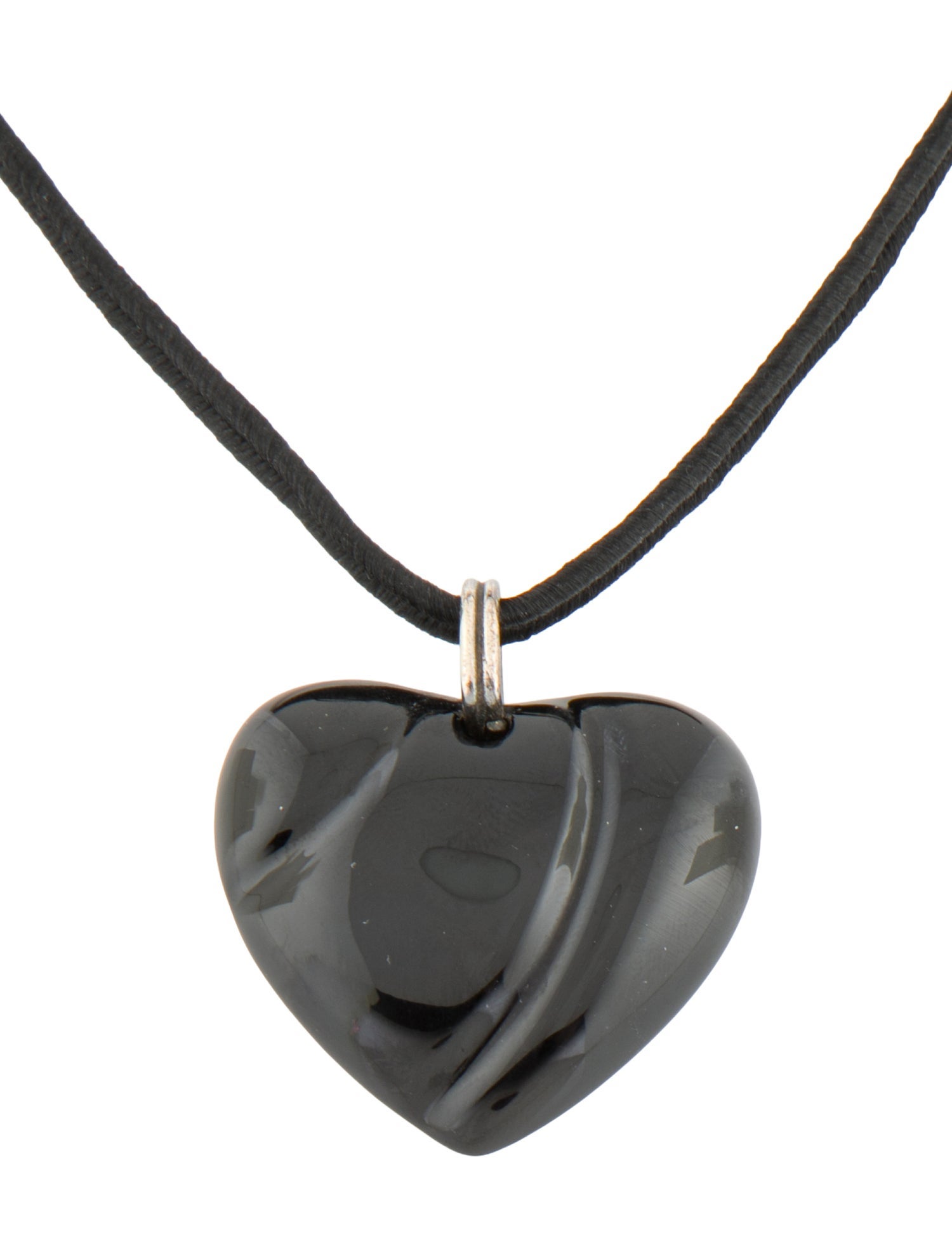 Baccarat Crystal Heart Pendant Necklace
