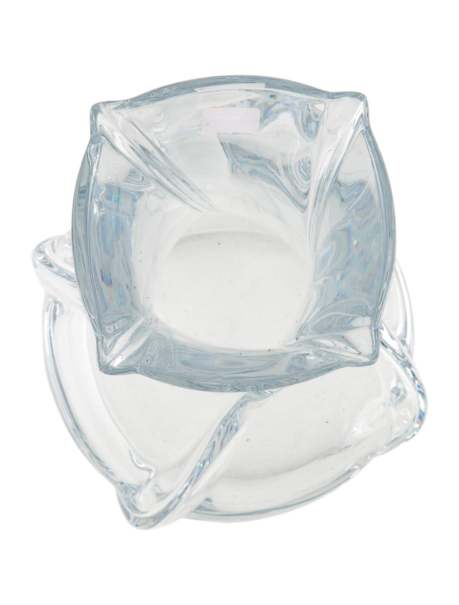 Baccarat Small Serpentine Crystal Vase