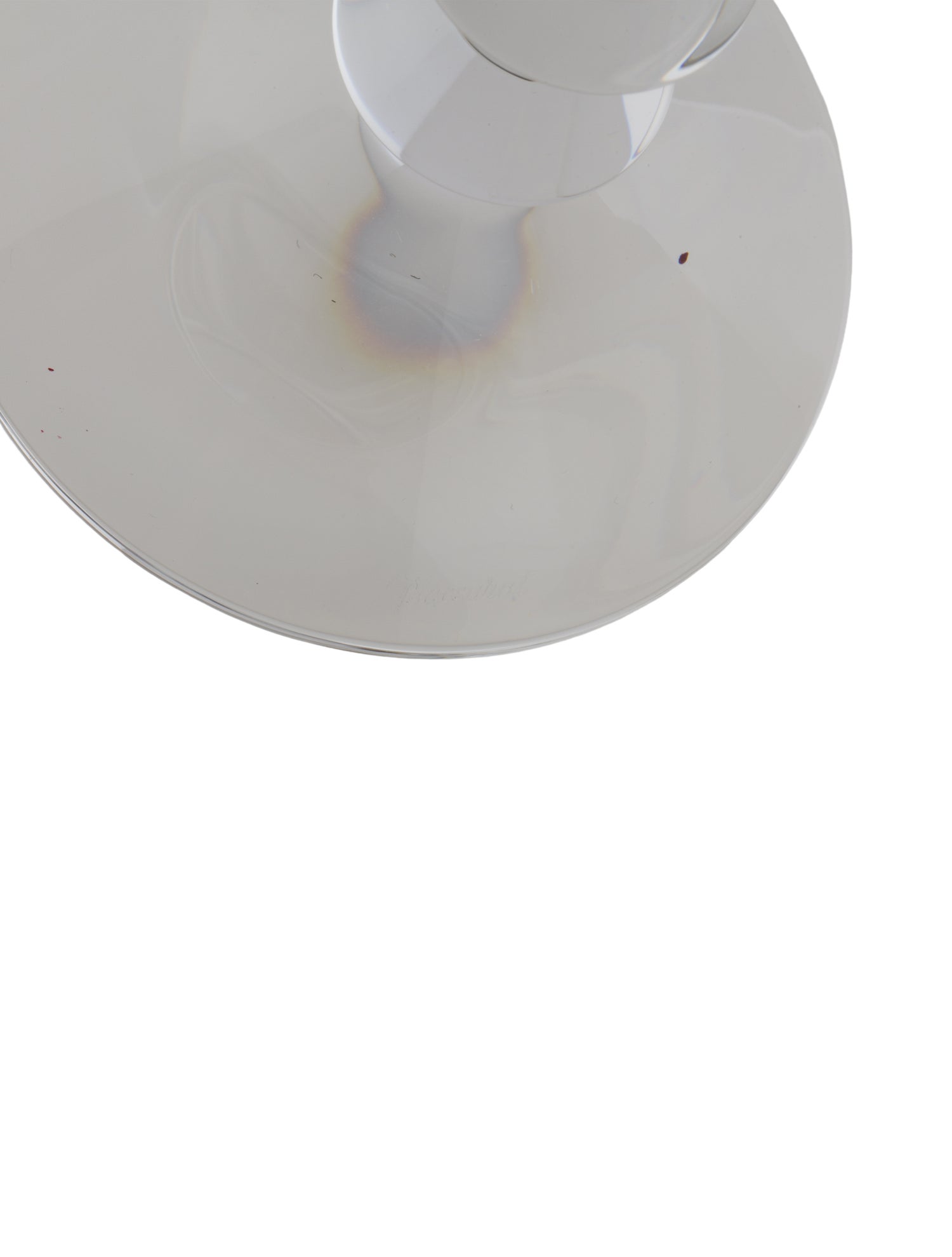 Baccarat Clear Crystal Candle Holder