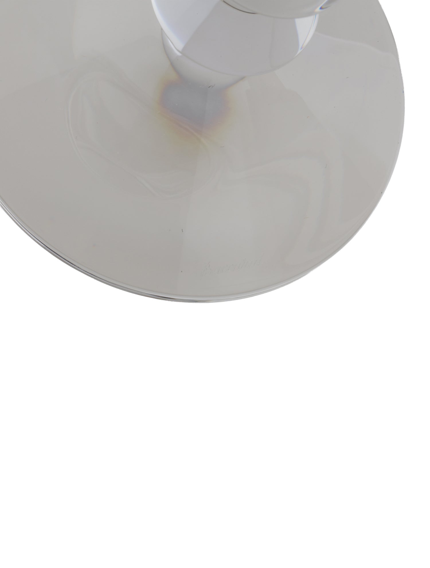 Baccarat Clear Crystal Candle Holder