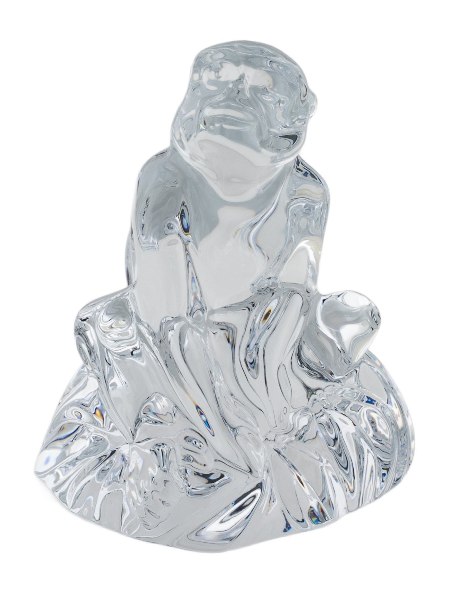 Baccarat Crystal Monkey Figurine