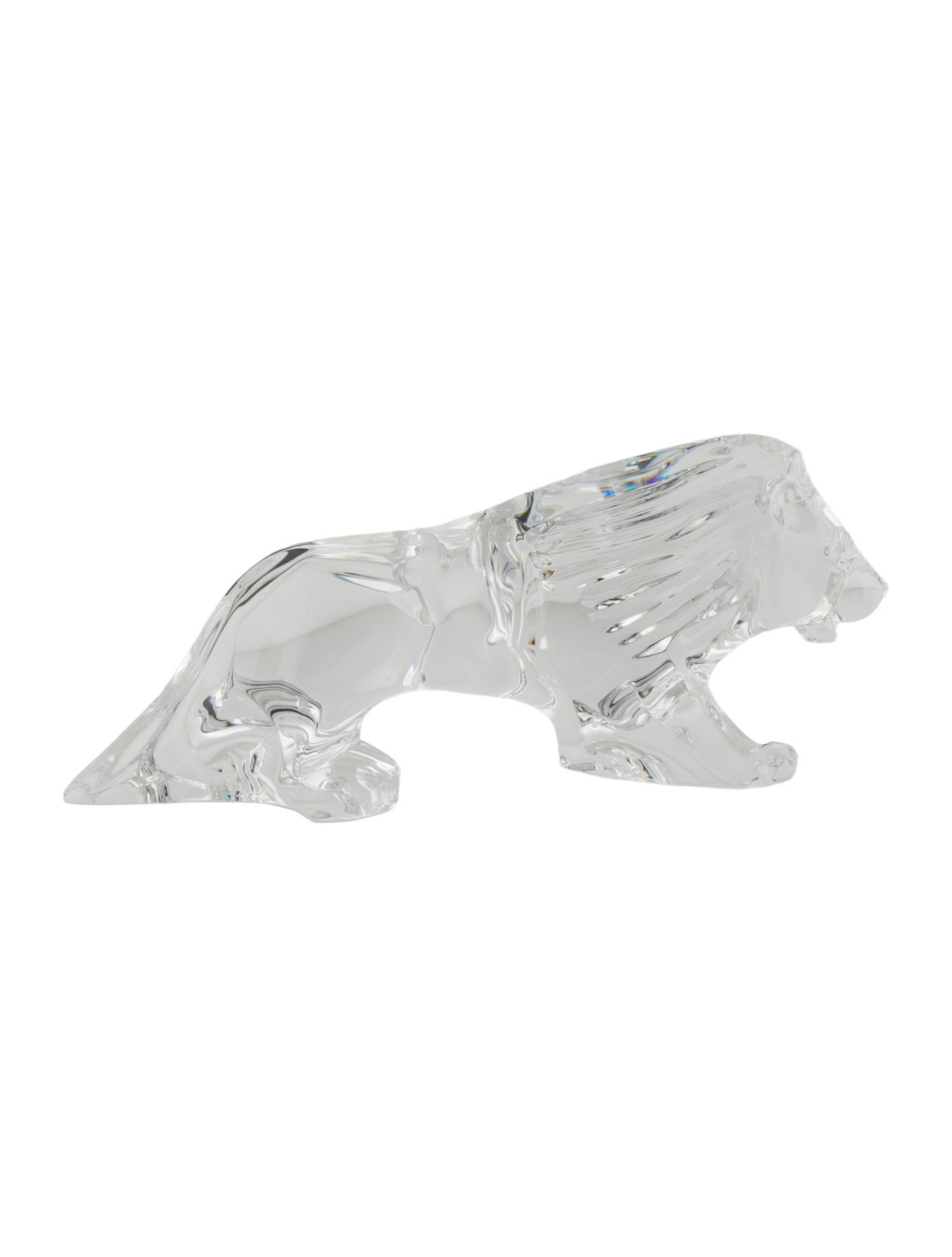 Baccarat Crystal Lion Figurine