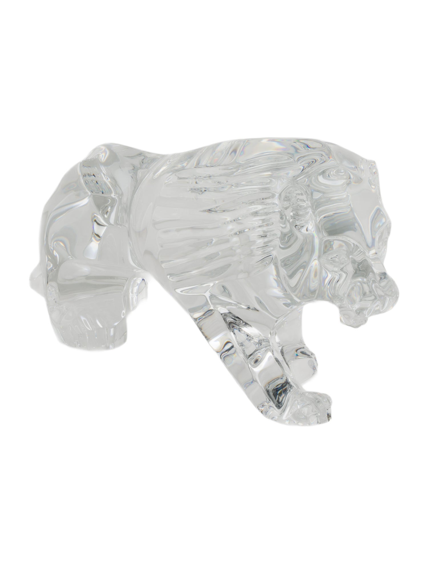 Baccarat Crystal Lion Figurine