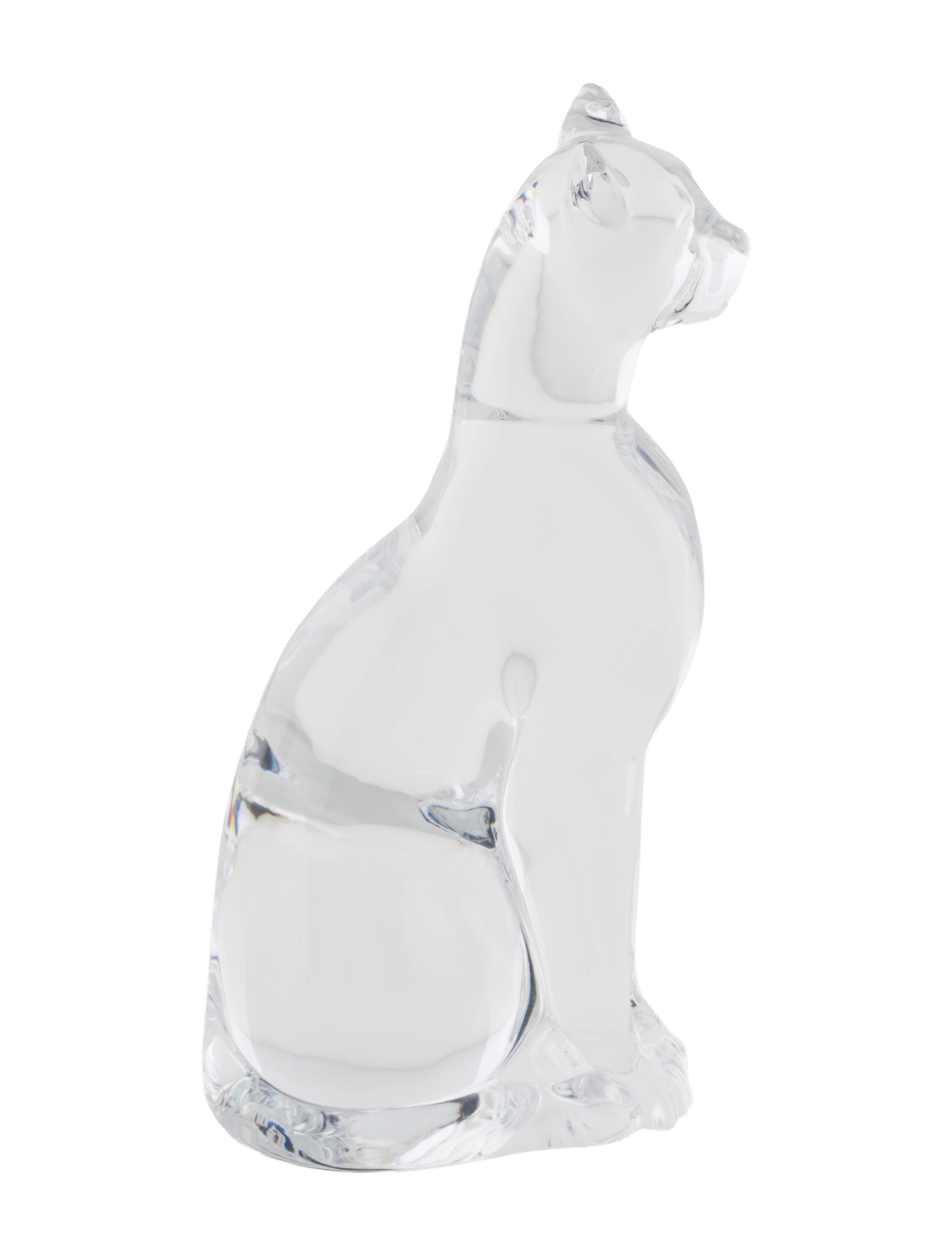 Baccarat Crystal Puma Figurine