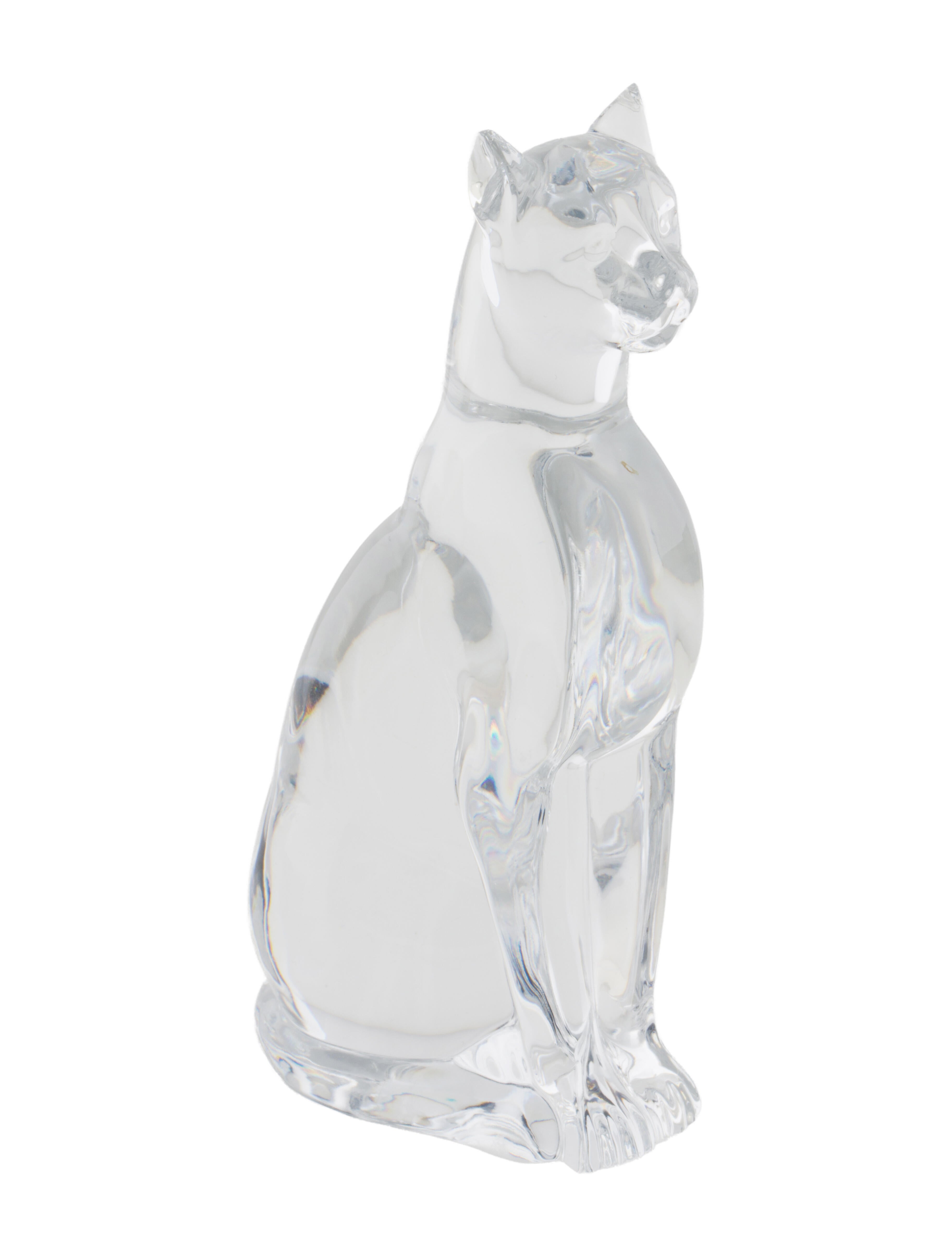 Baccarat Crystal Puma Figurine