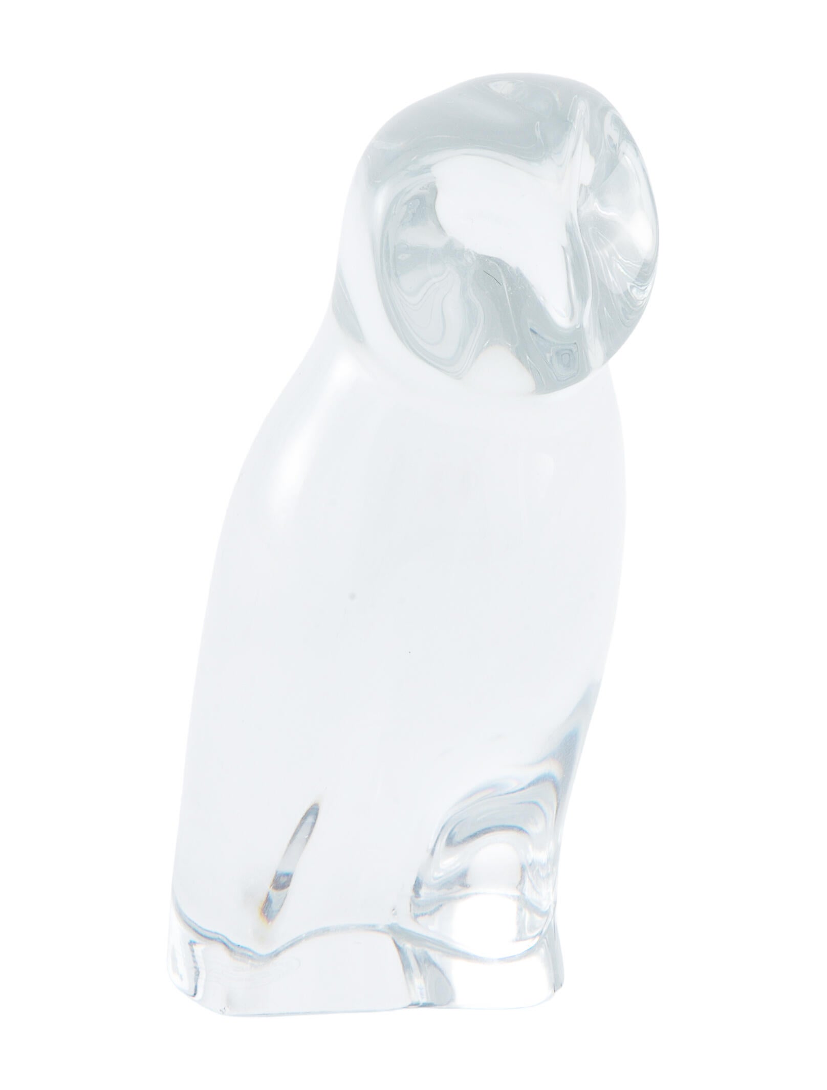 Baccarat Crystal Owl Figurine
