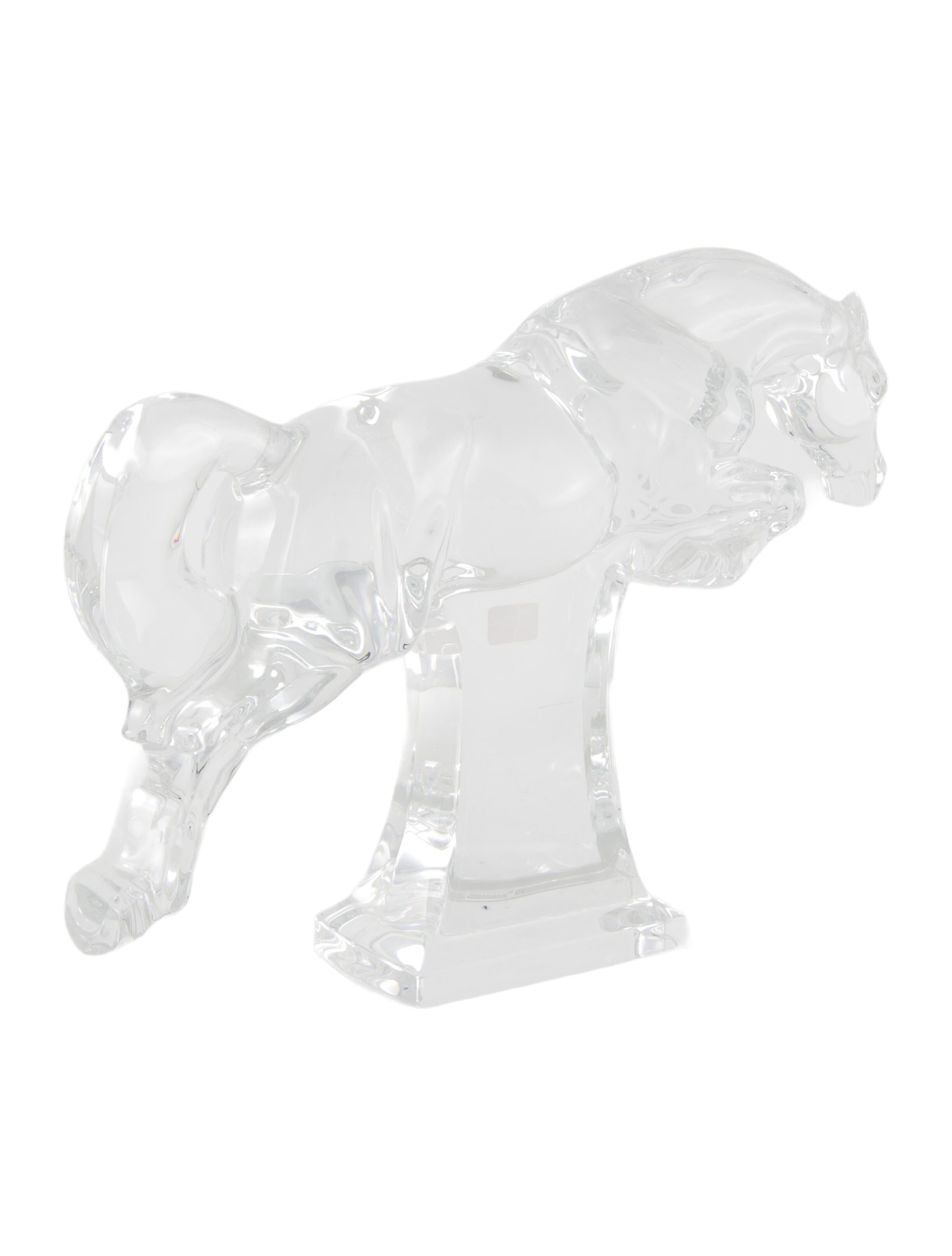 Baccarat Crystal Jumping Horse Figurine