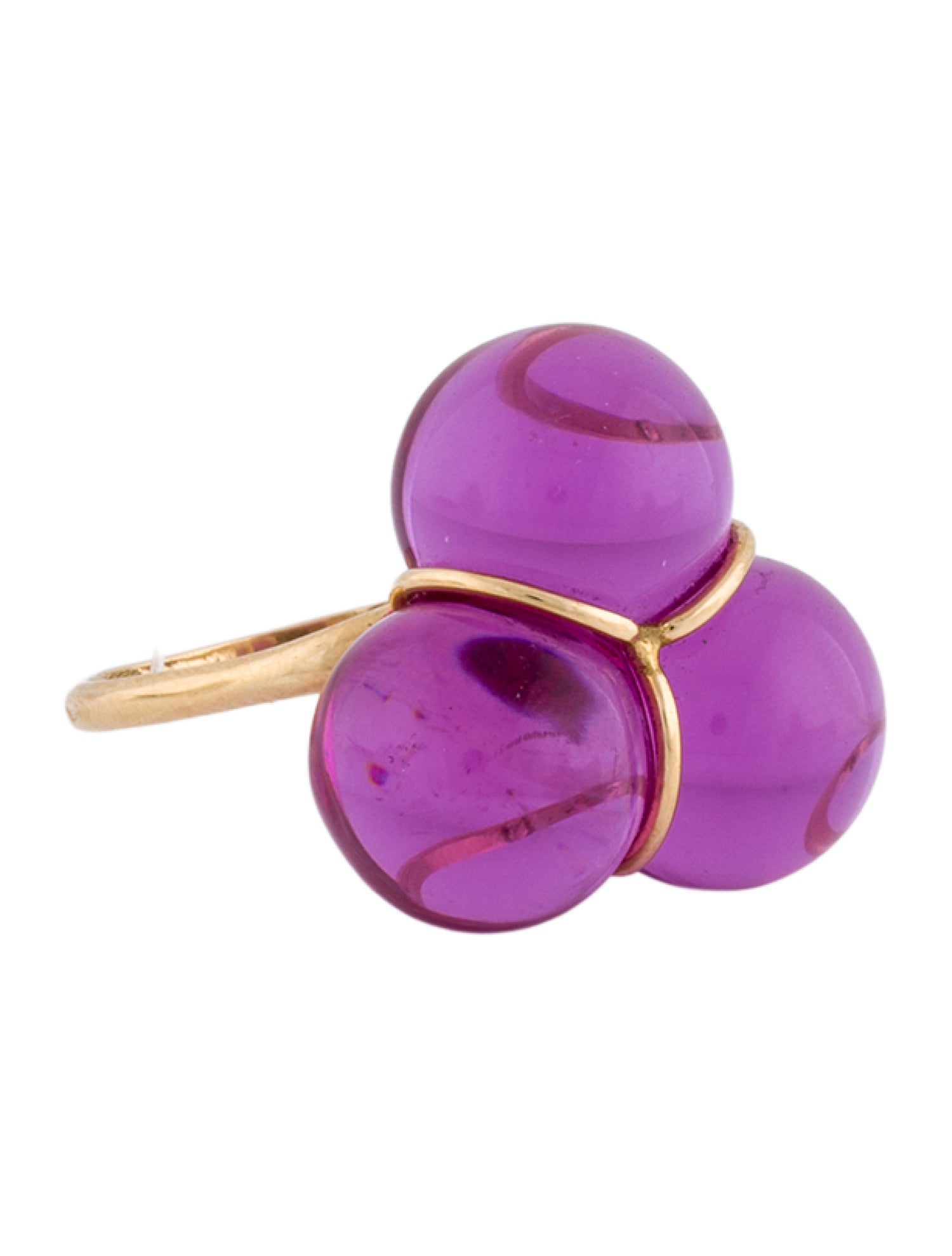 Baccarat 18K Trio Crystal Bubble Ring