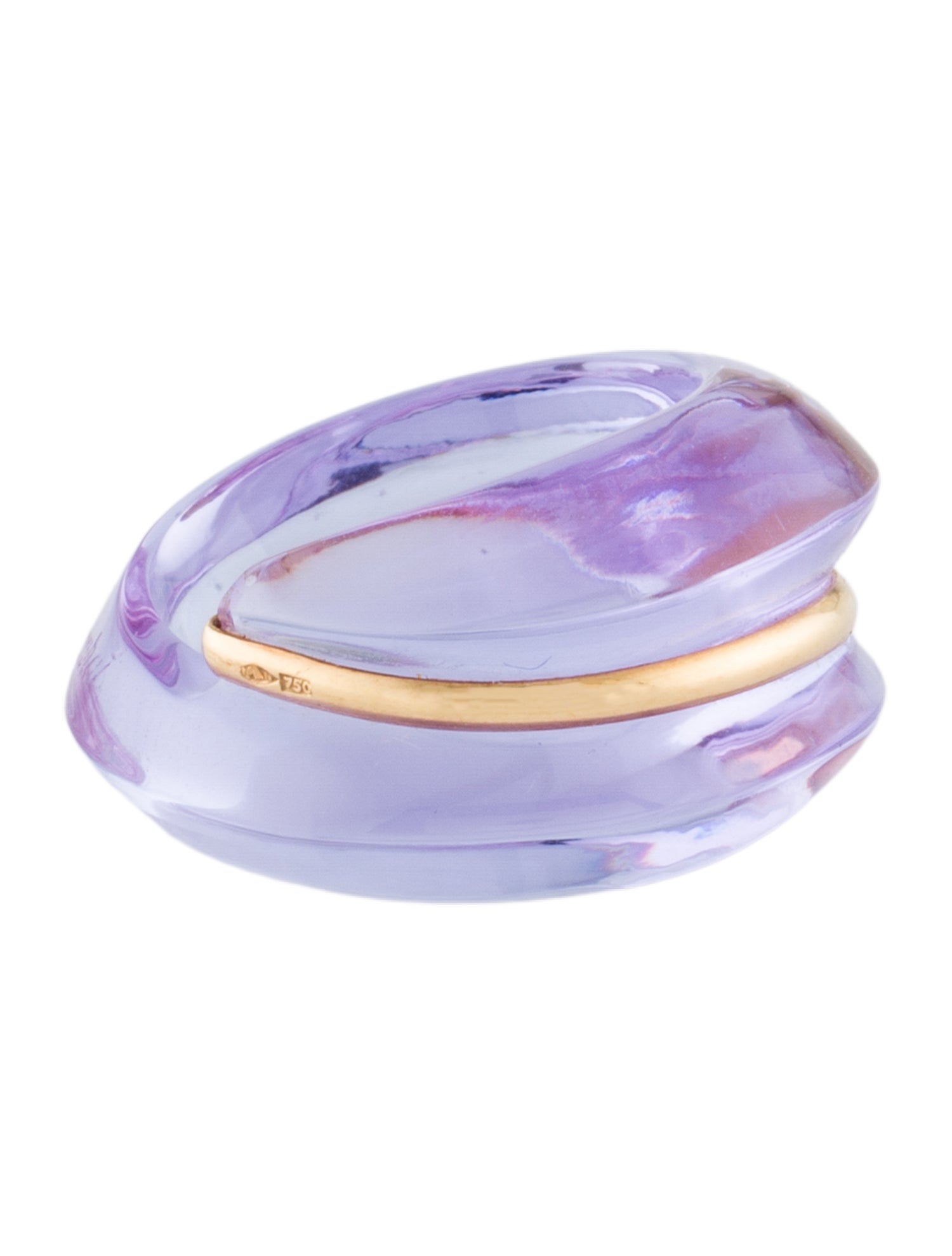 Baccarat 18K Crystal Coquillage Ring