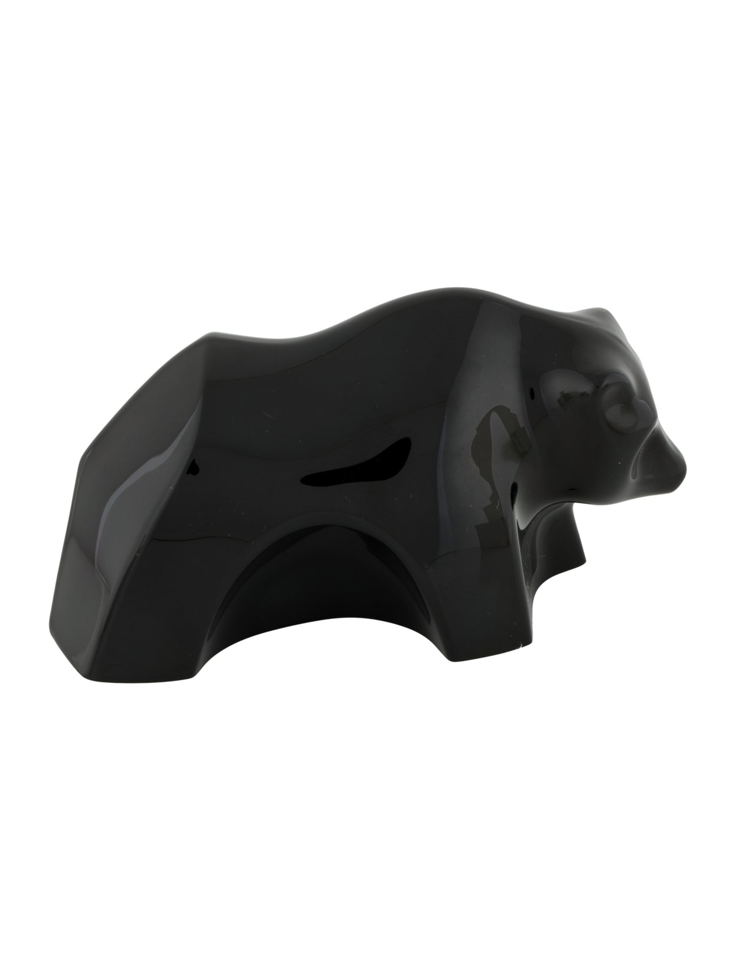 Baccarat Black Bear Cub Figurine