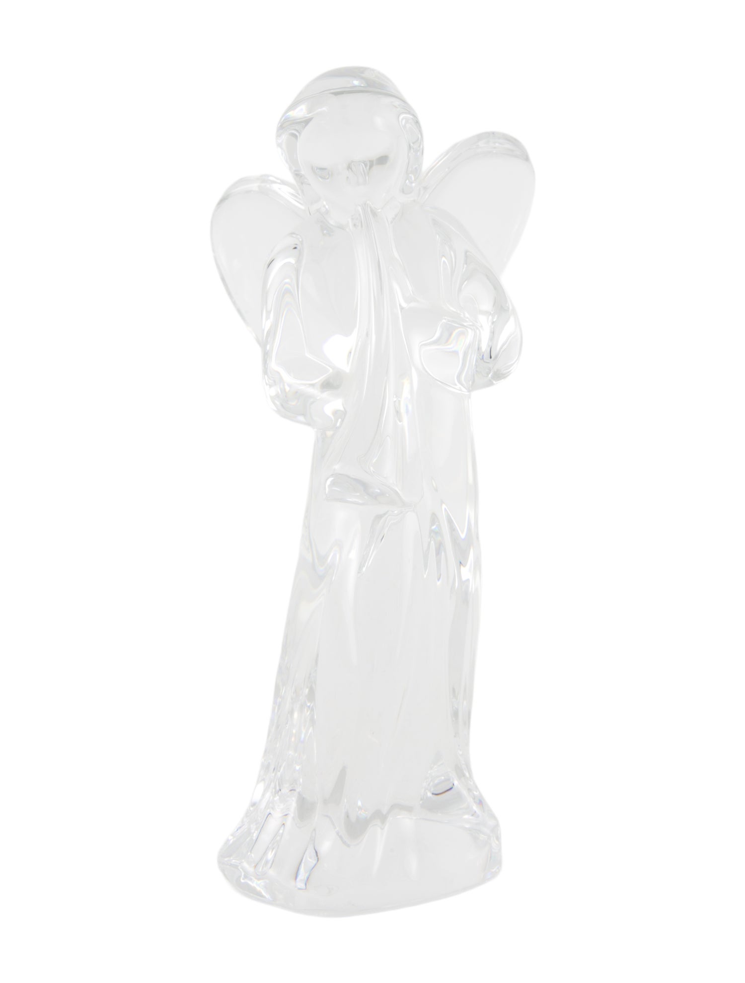 Baccarat Angel With Trumpet Figurine