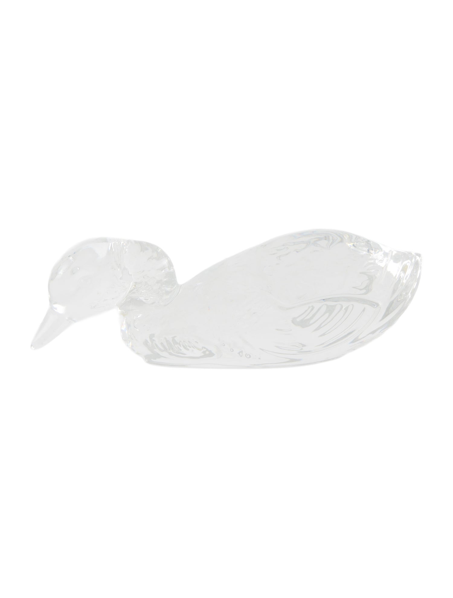 Baccarat Crystal Duck Figurine