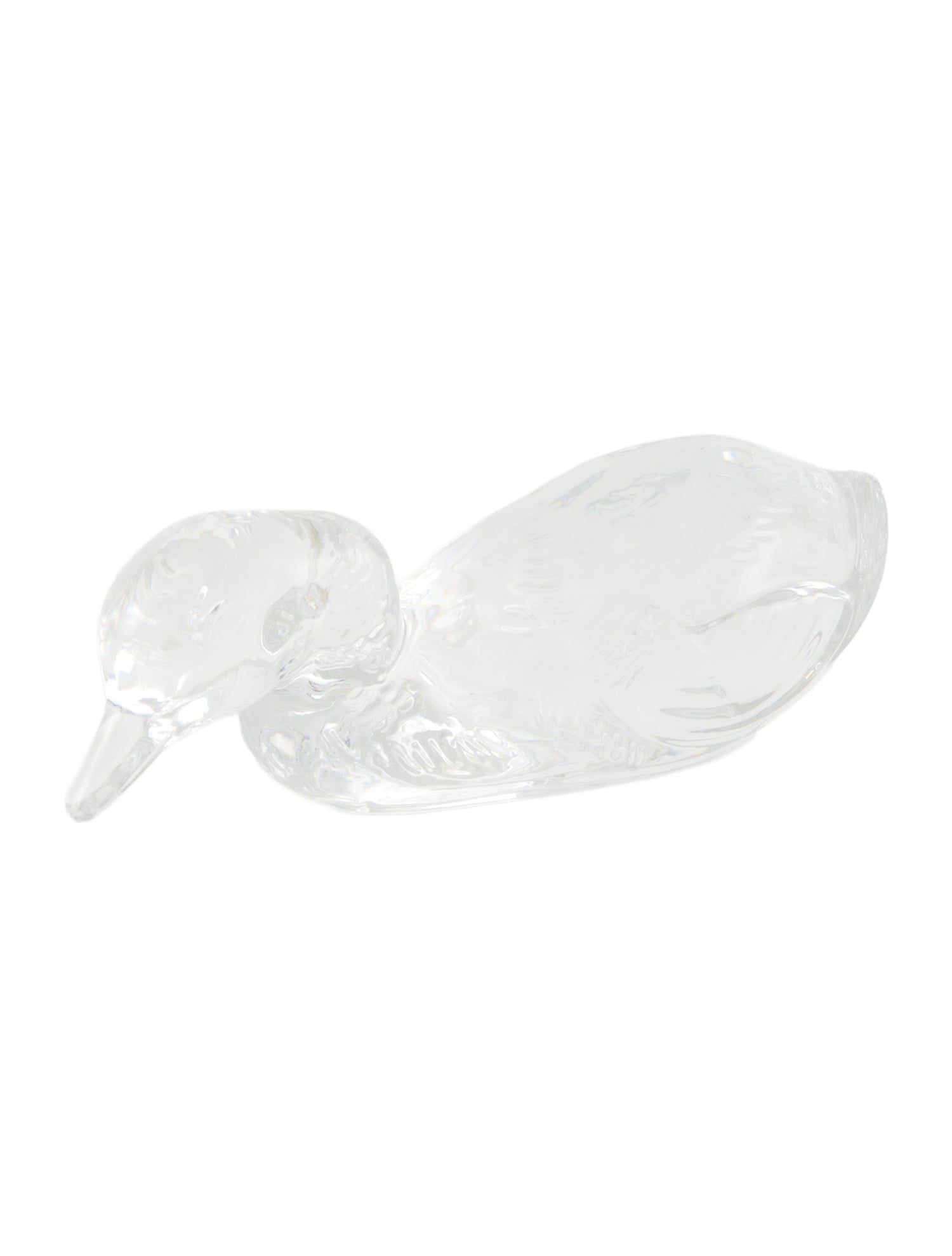 Baccarat Crystal Duck Figurine