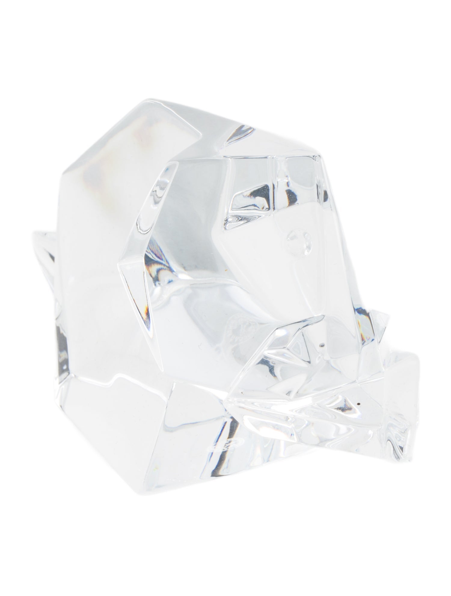 Baccarat Origami Elephant Figurine